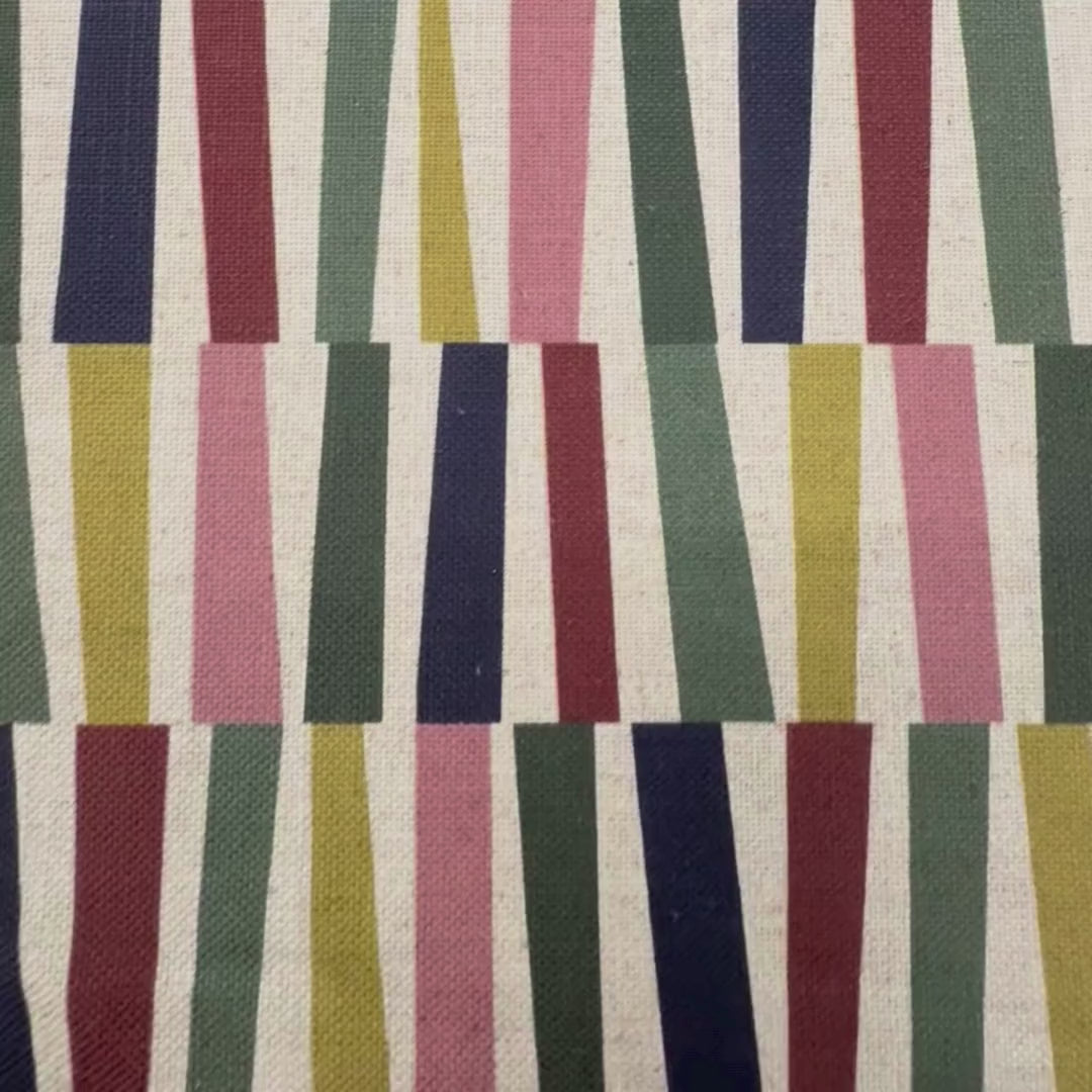 Printed linen viscose fabric by meter SIGRID 124 3