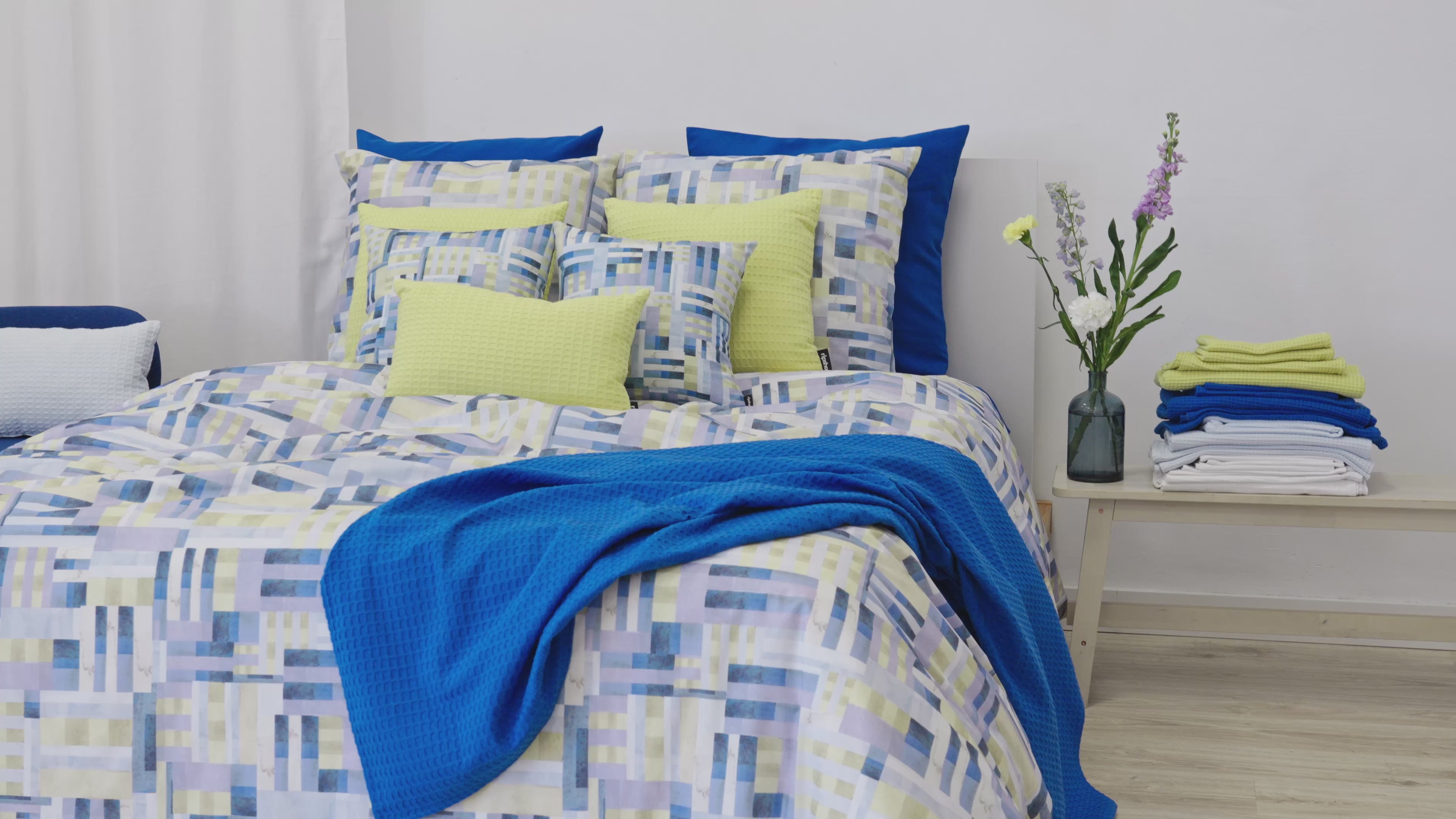 Diss Blue Duvet Cover 100% Cotton