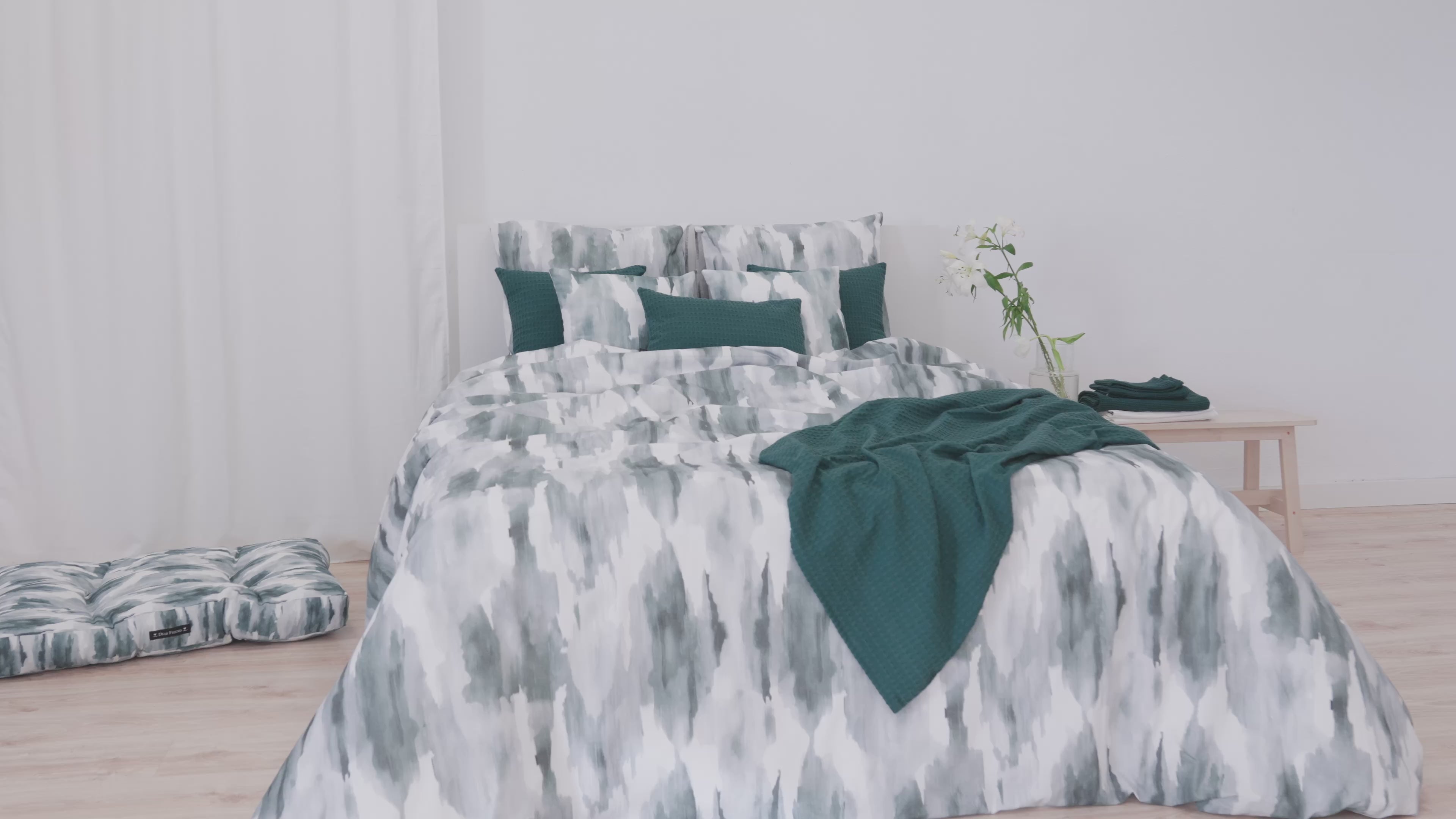 Funda nórdica Luton Esmeralda 100% algodón