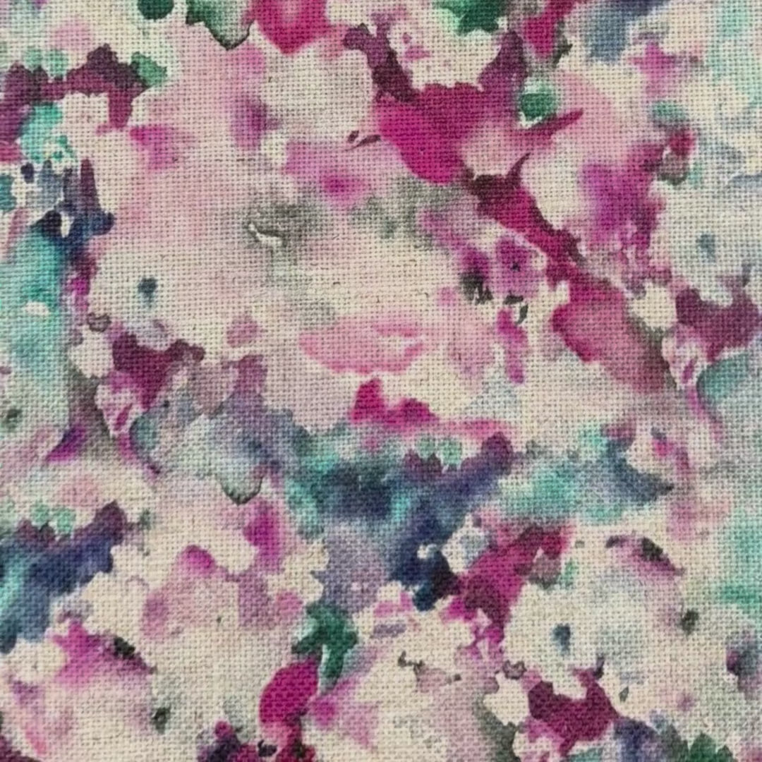 Printed linen viscose fabric per meter MANON 124 5