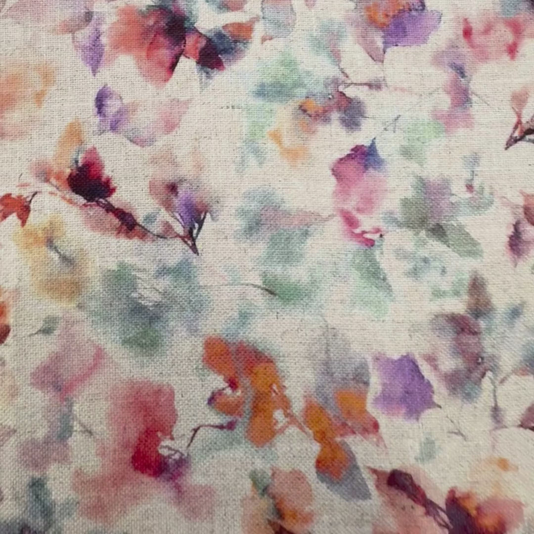 Printed linen viscose fabric per meter NALIN 124 5