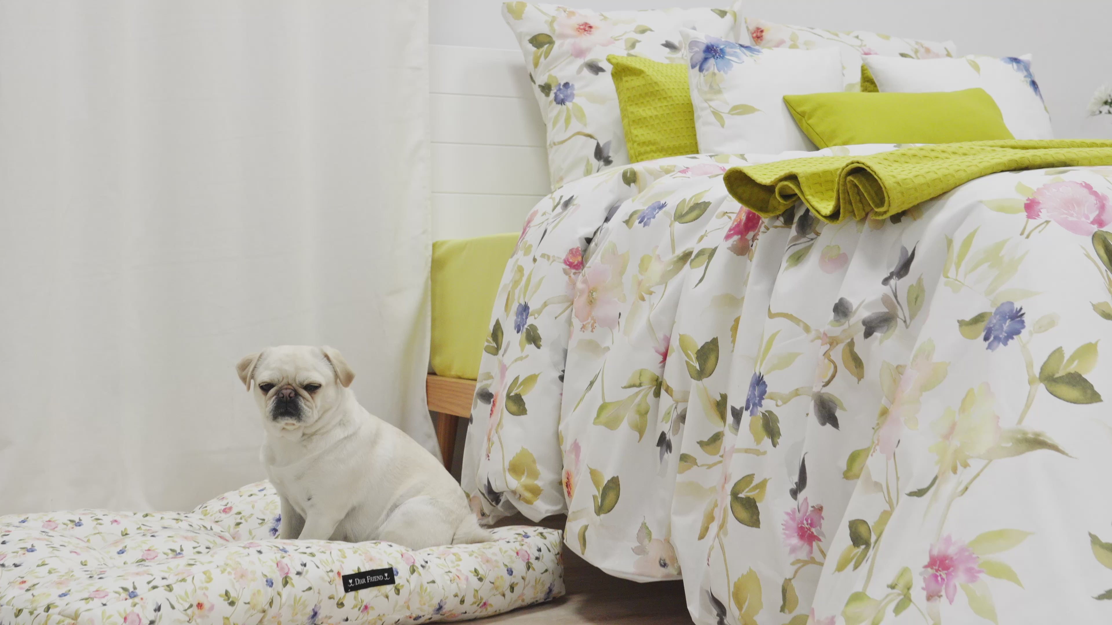 Housse de couette Leeds Green 100% coton