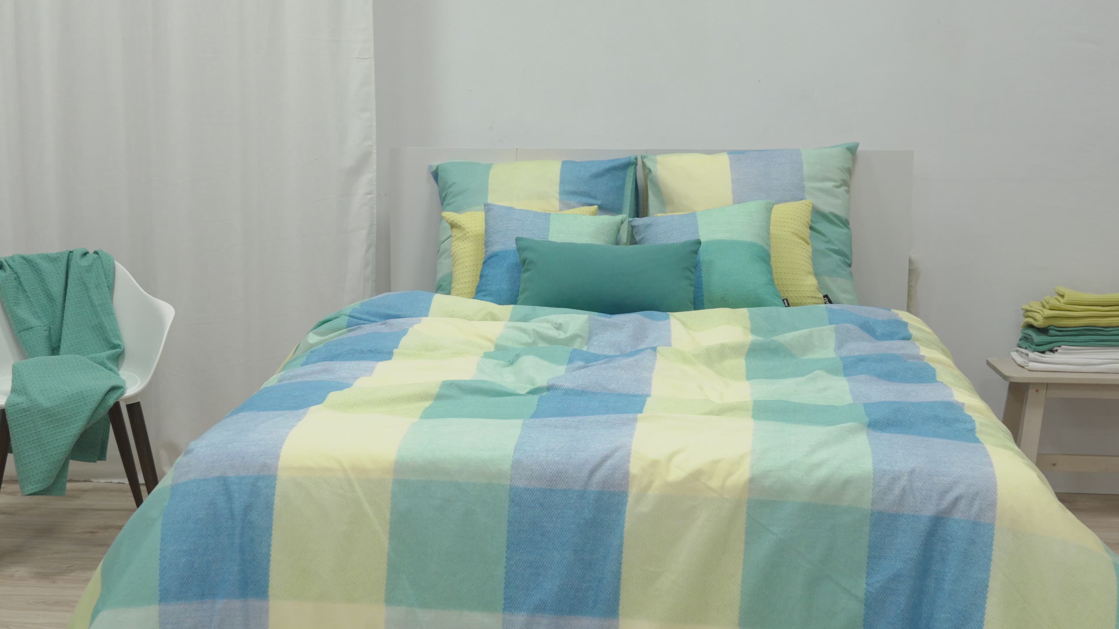 Bath Blue Duvet Cover 100% Cotton