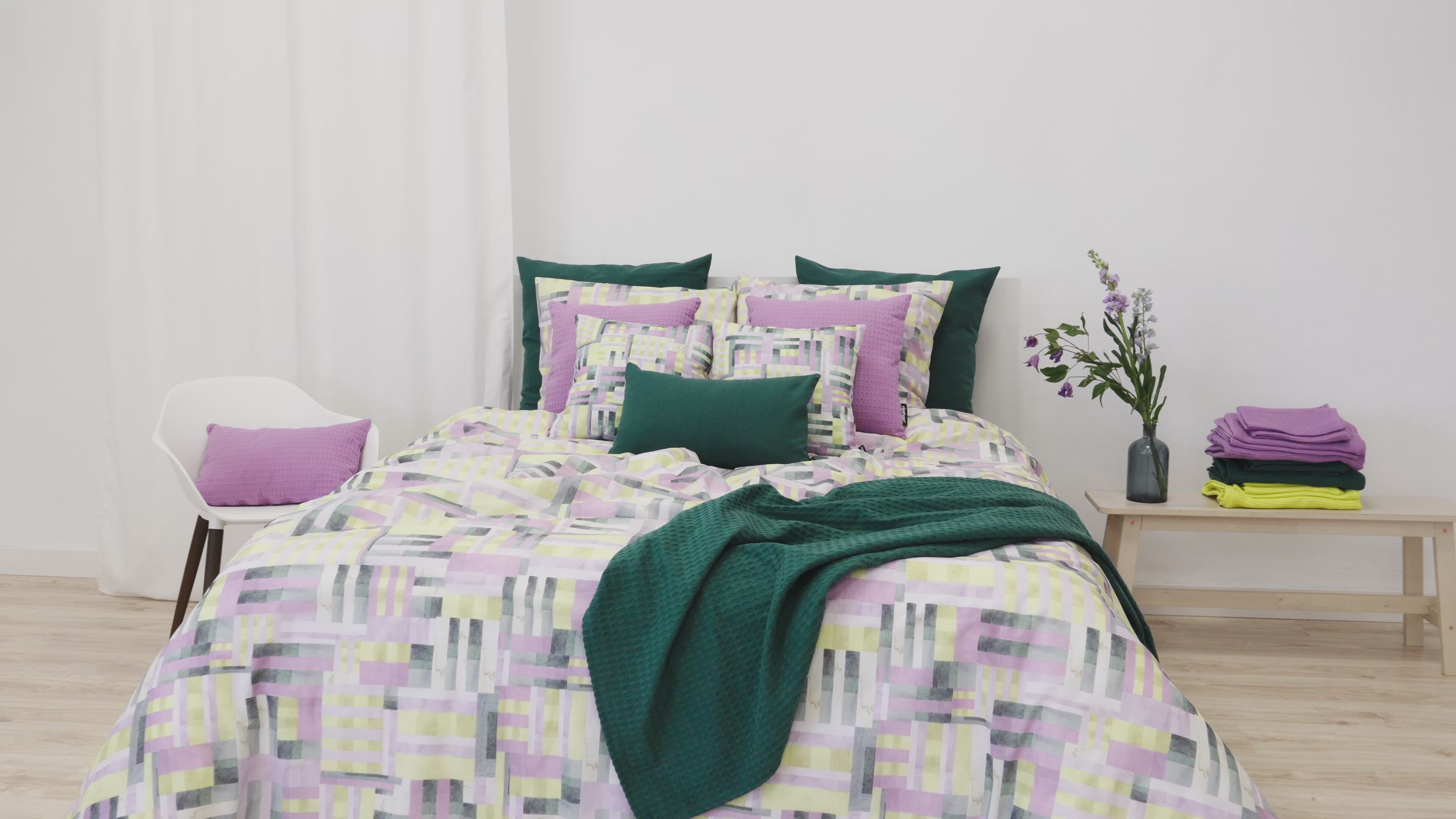 Diss Lilac duvet cover 100% cotton