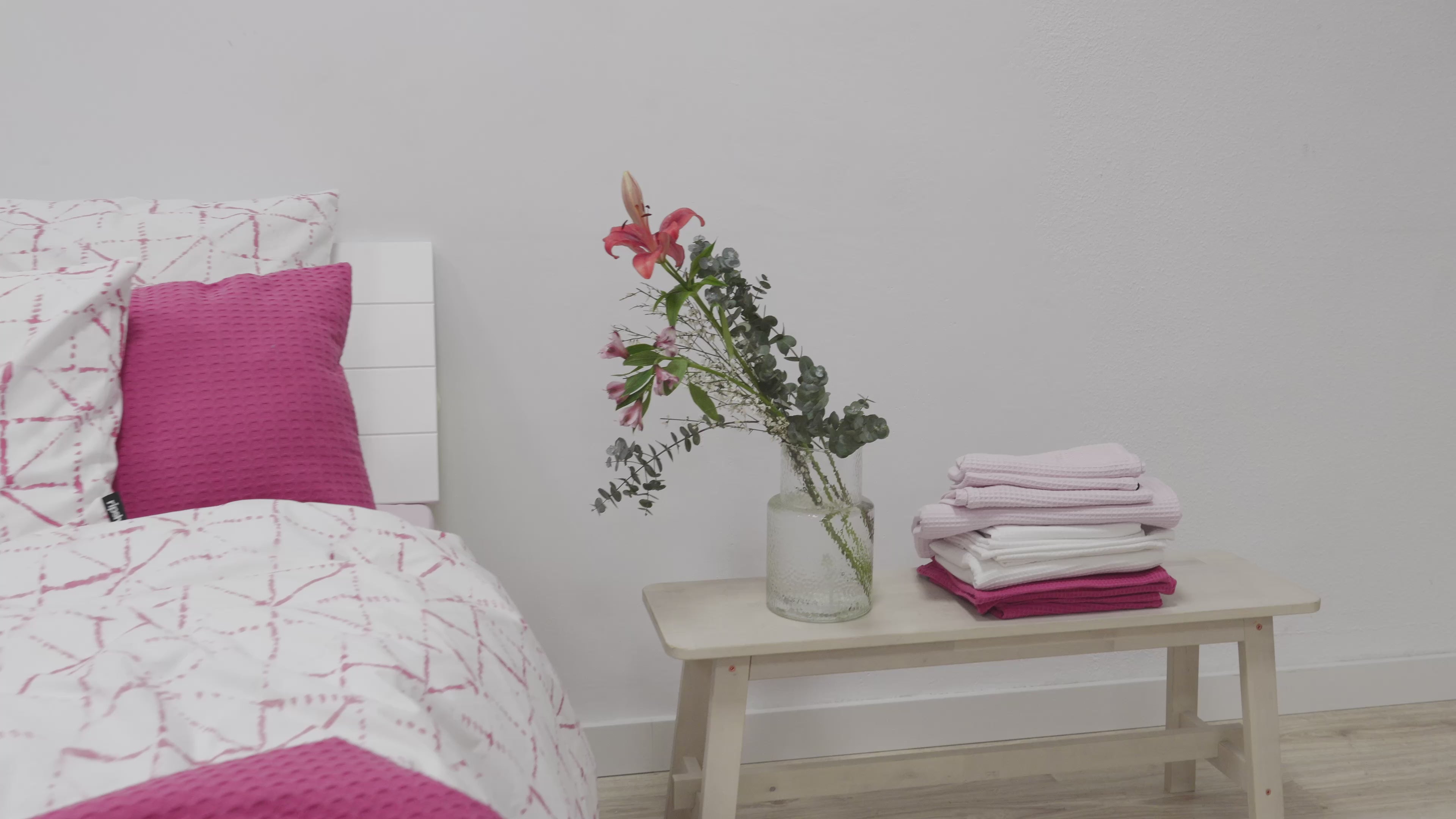 Housse de couette Crawley Fuchsia 100% coton