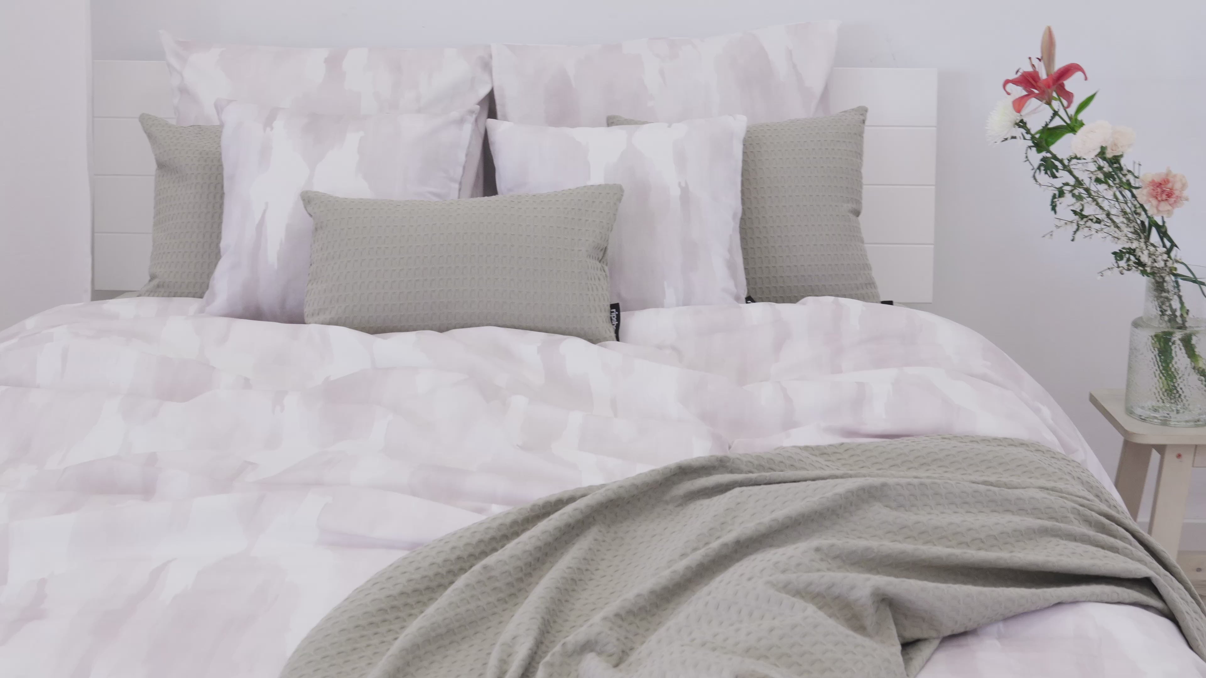 Funda nórdica Luton Gris 100% algodón