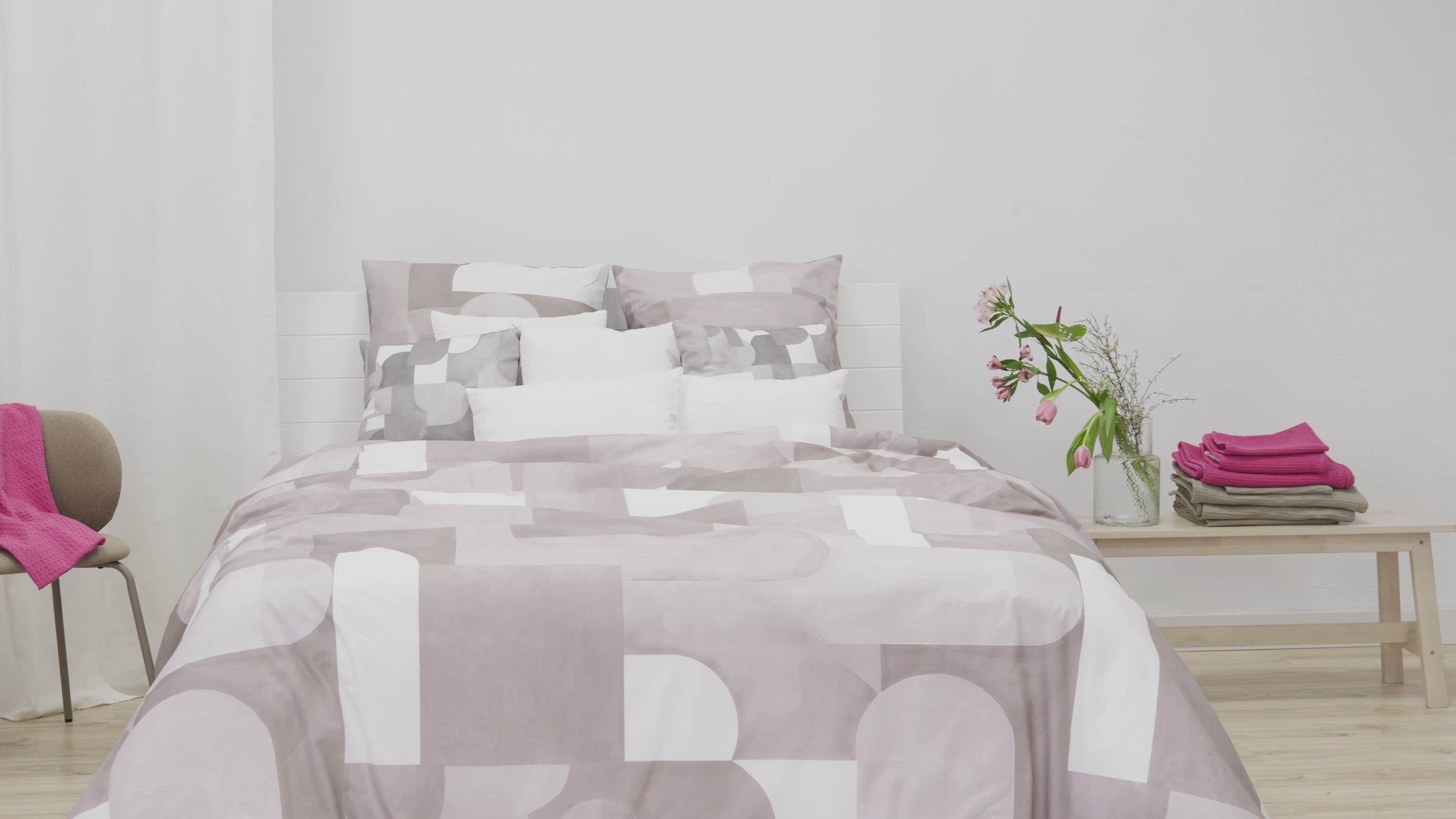 Housse de couette Dundee Nude 100% coton