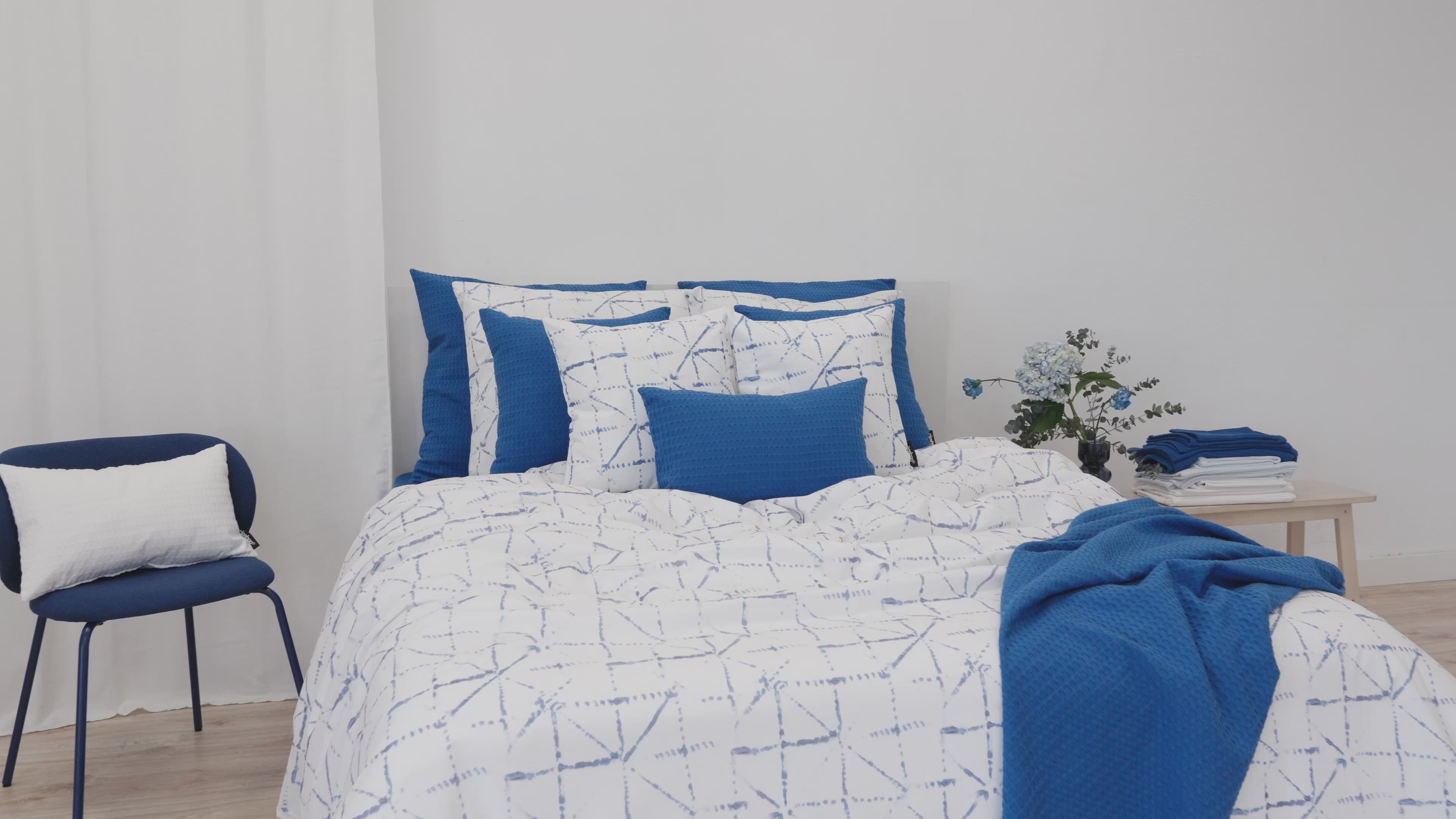 Crawley Blue Duvet Cover 100% Cotton