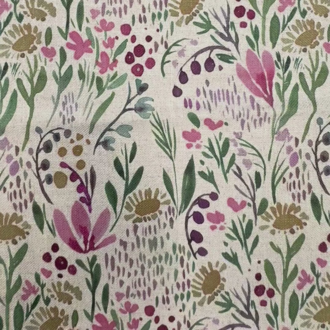 Printed linen viscose fabric per meter LENY 124-5