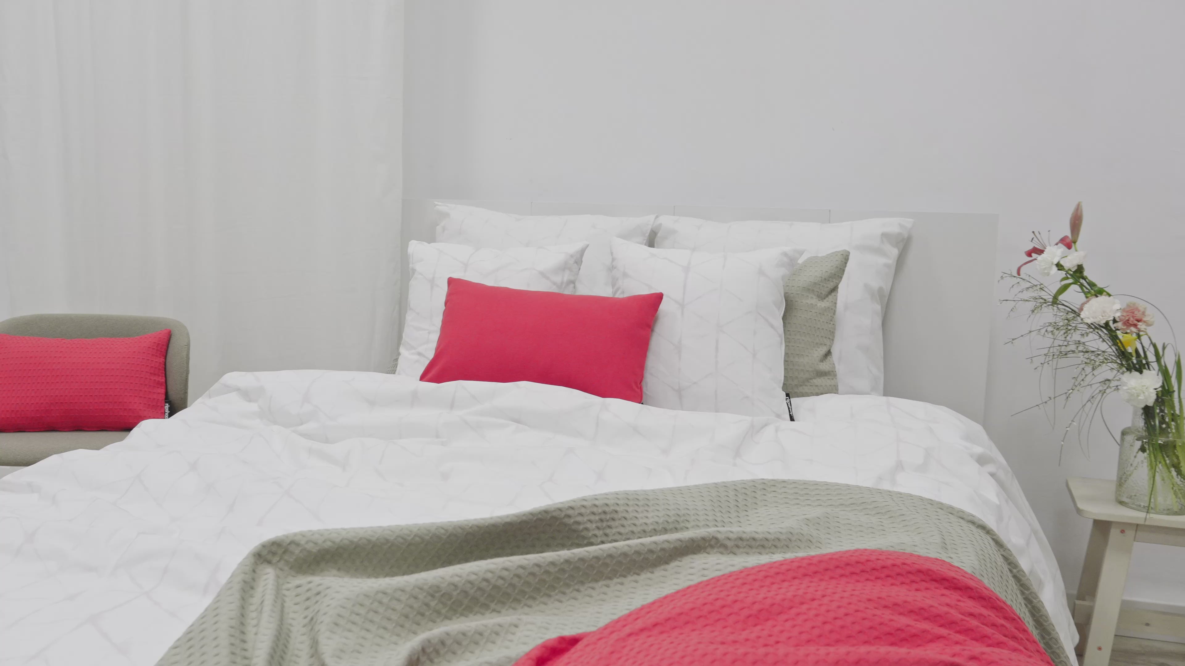 Leek Grey Duvet Cover 100% Cotton