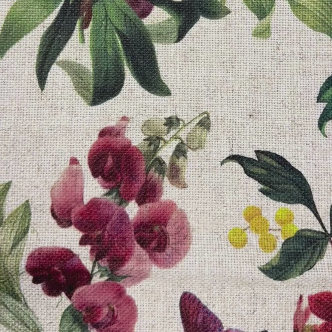 Printed linen viscose fabric by meter SIGRID 124 2
