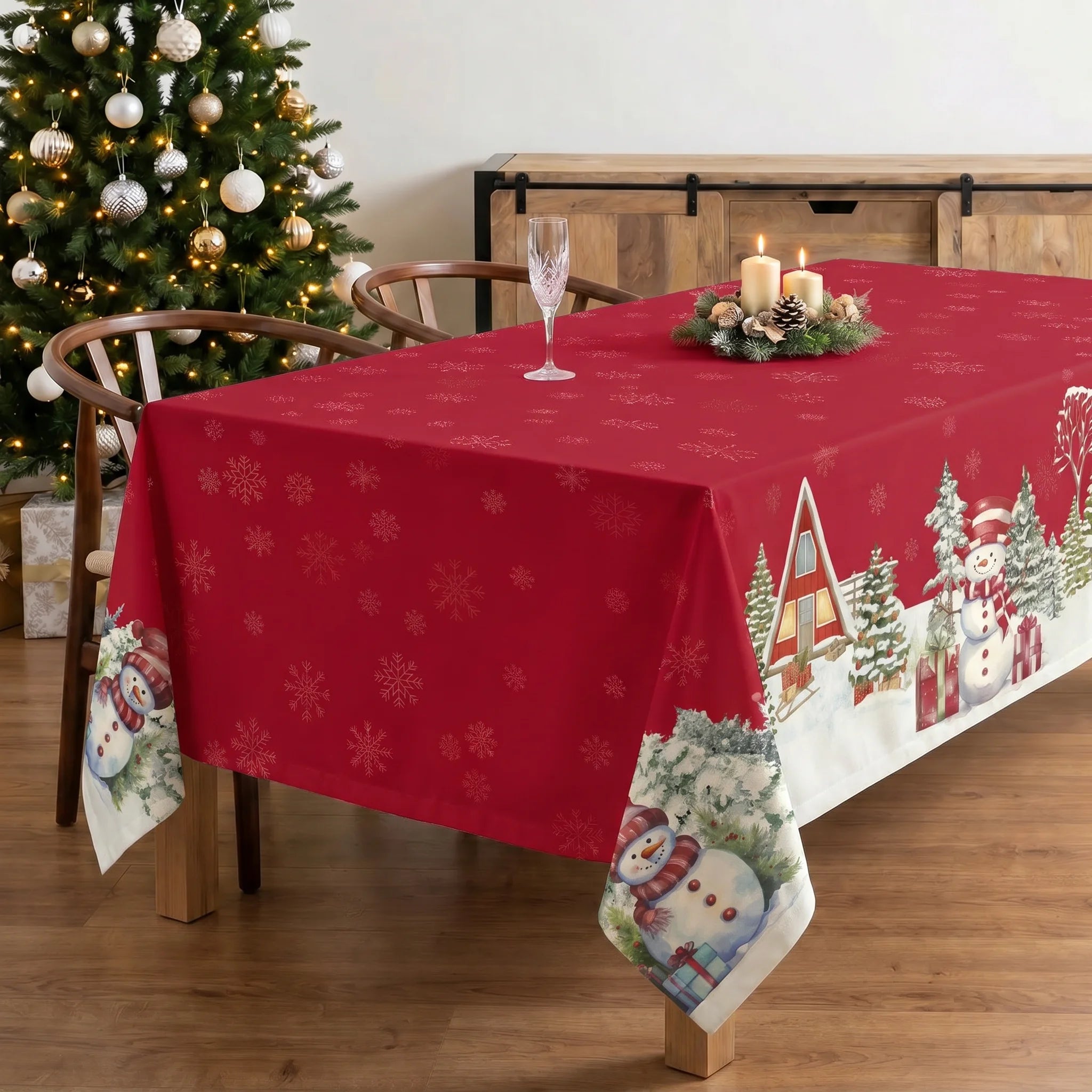 Mantel antimanchas Snowman 1225