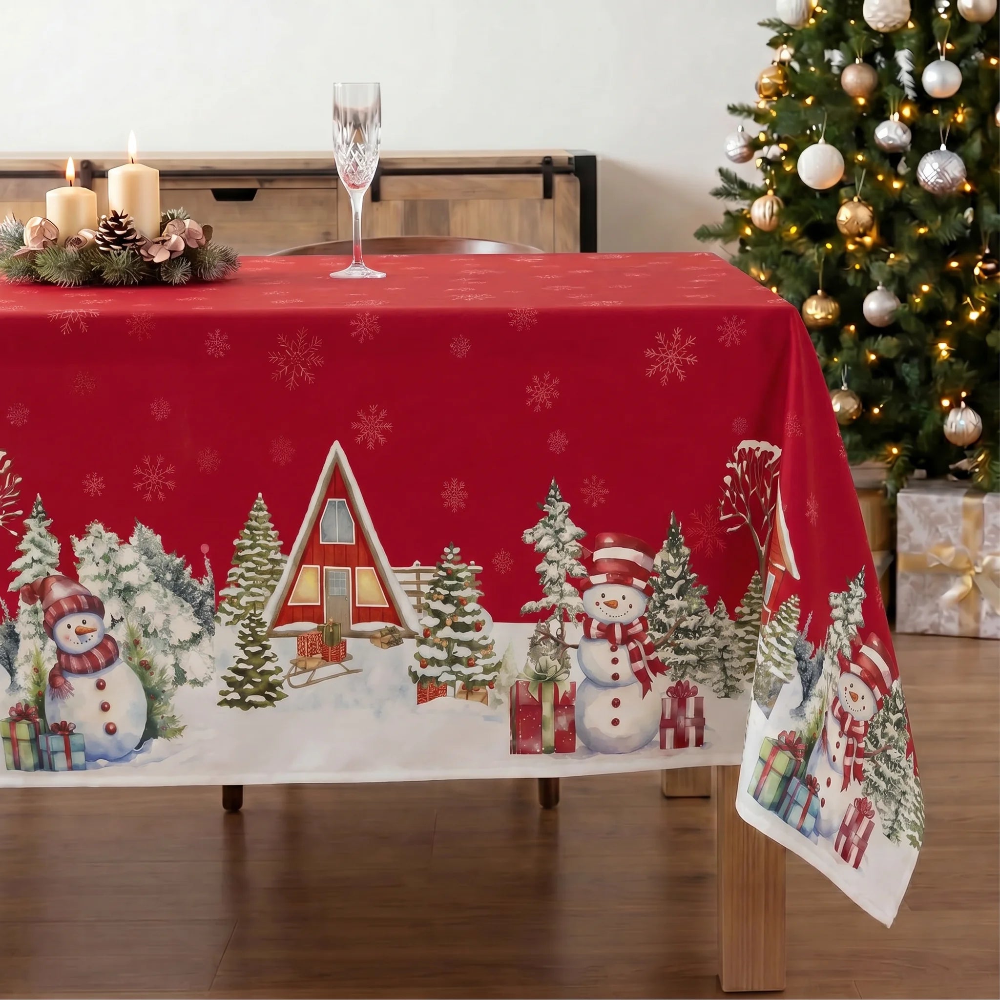 Mantel antimanchas Snowman 1225