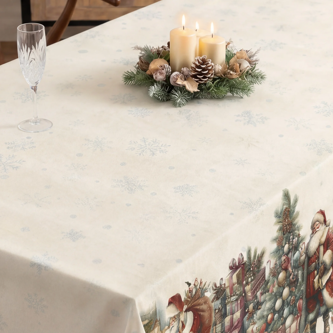 Mantel antimanchas Vintage christmas 1225