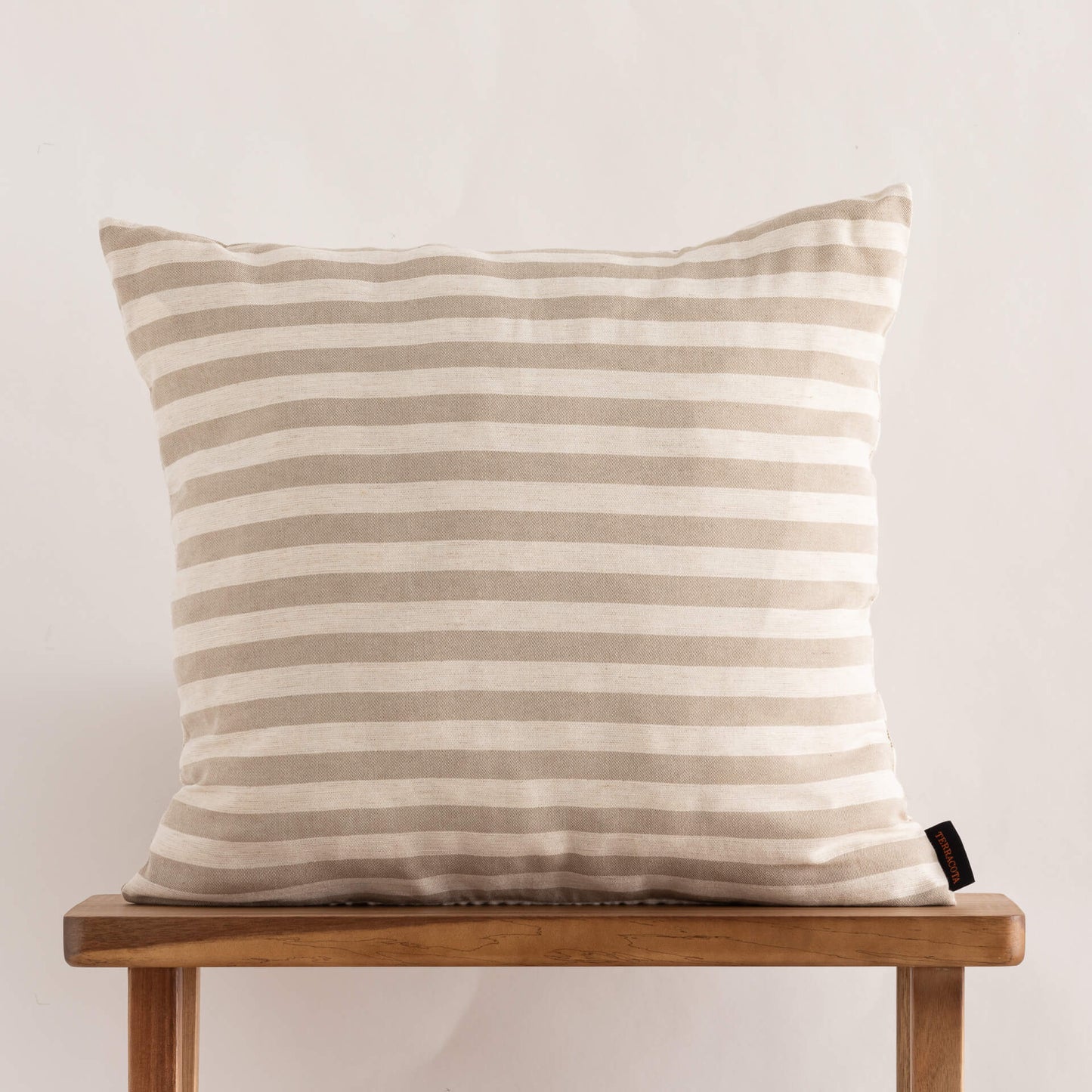 Funda de cojín jacquard 50x50 cm Jávea Grande Tabaco 0