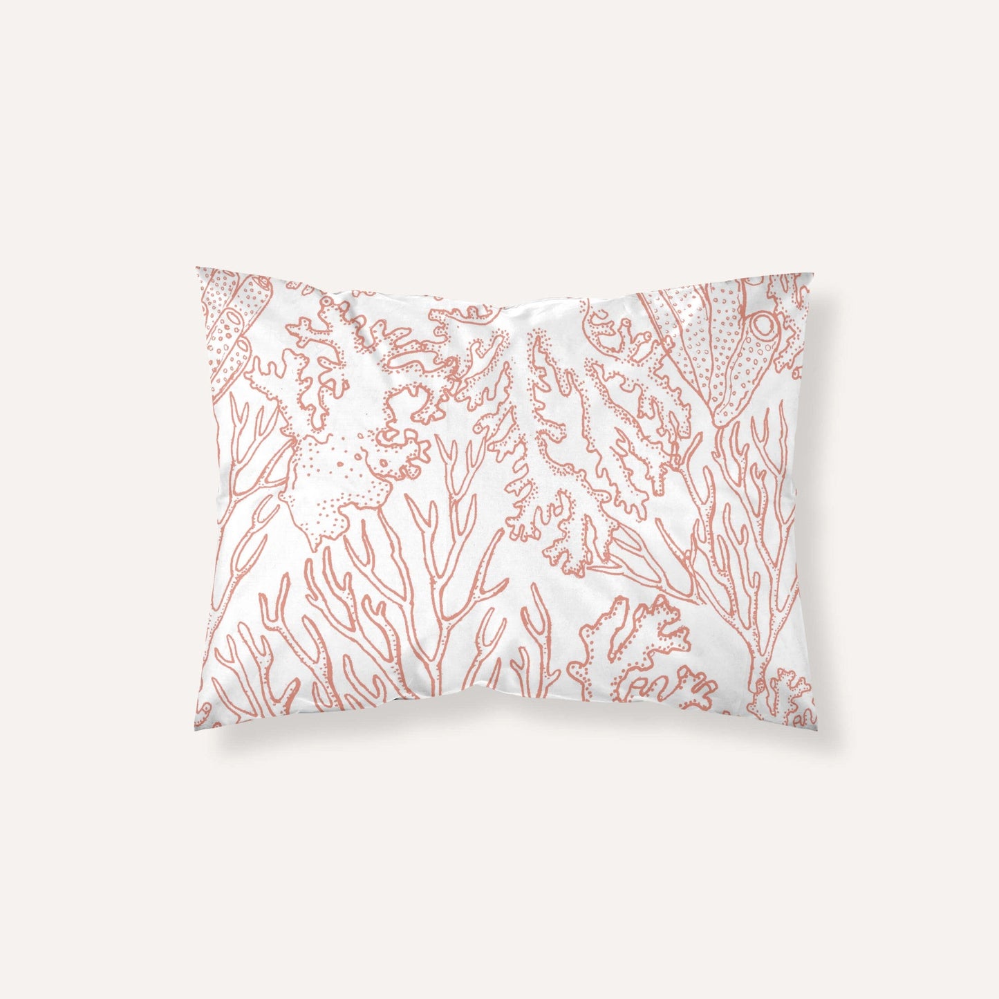Funda de almohada satén 400 hilos Begur Coral 0