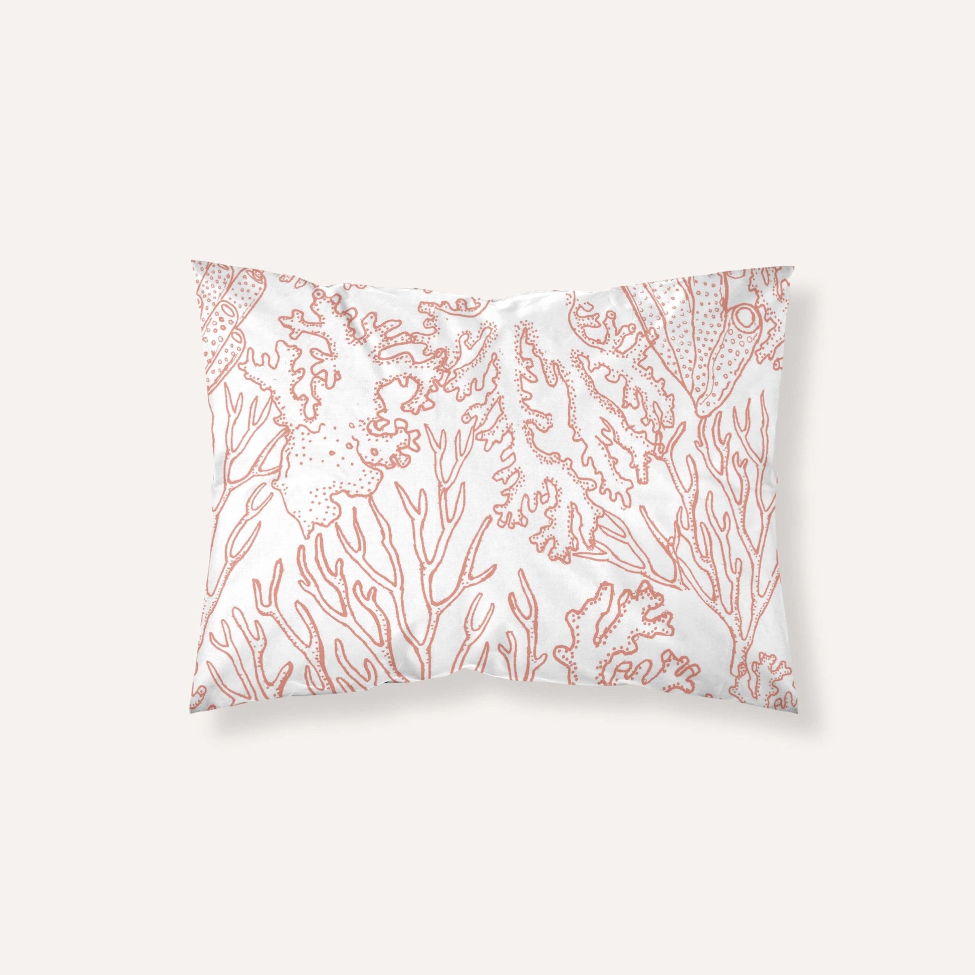 Funda de almohada satén 400 hilos Begur Coral 0