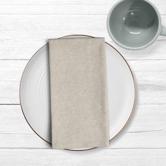 Pack 2 unidades servilletas Lino natural - 45x45 cm 0