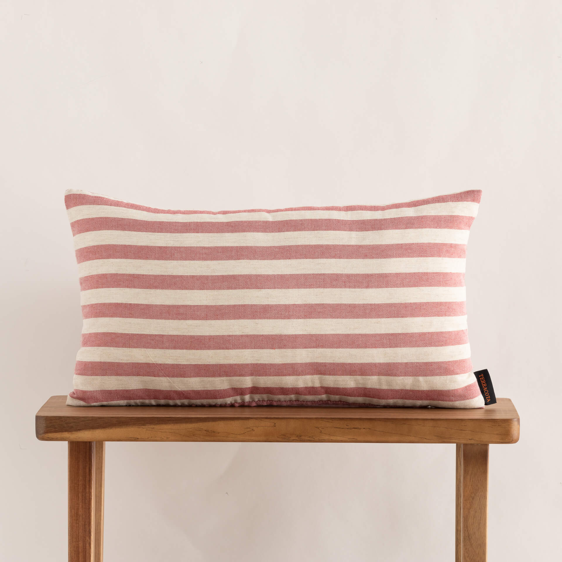 Funda de cojín jacquard 30x50 cm Jávea Grande Granate 0