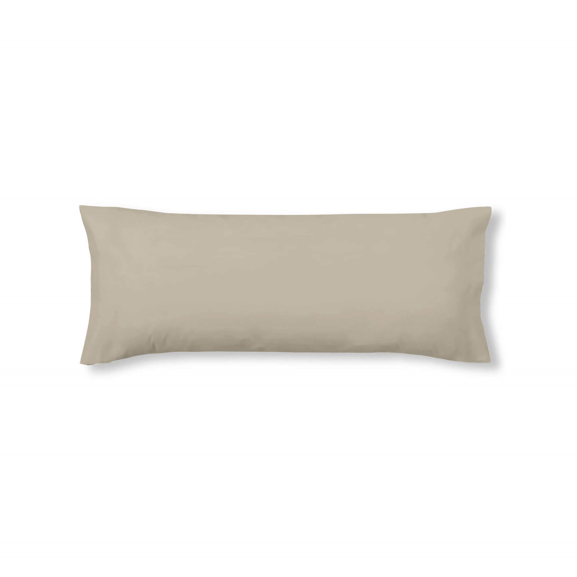 Funda de almohada 100% algodón liso Taupe 0