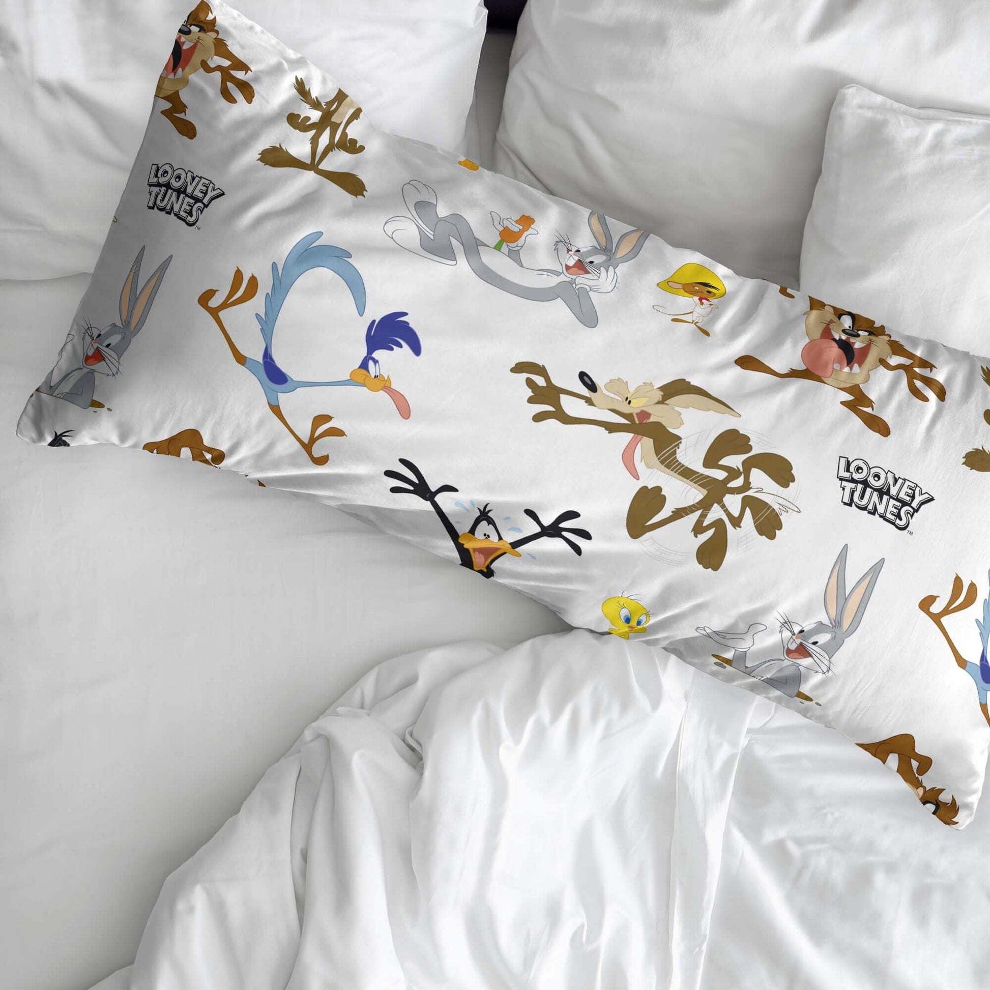 Funda de almohada 100% algodón Ltunes Characters 2