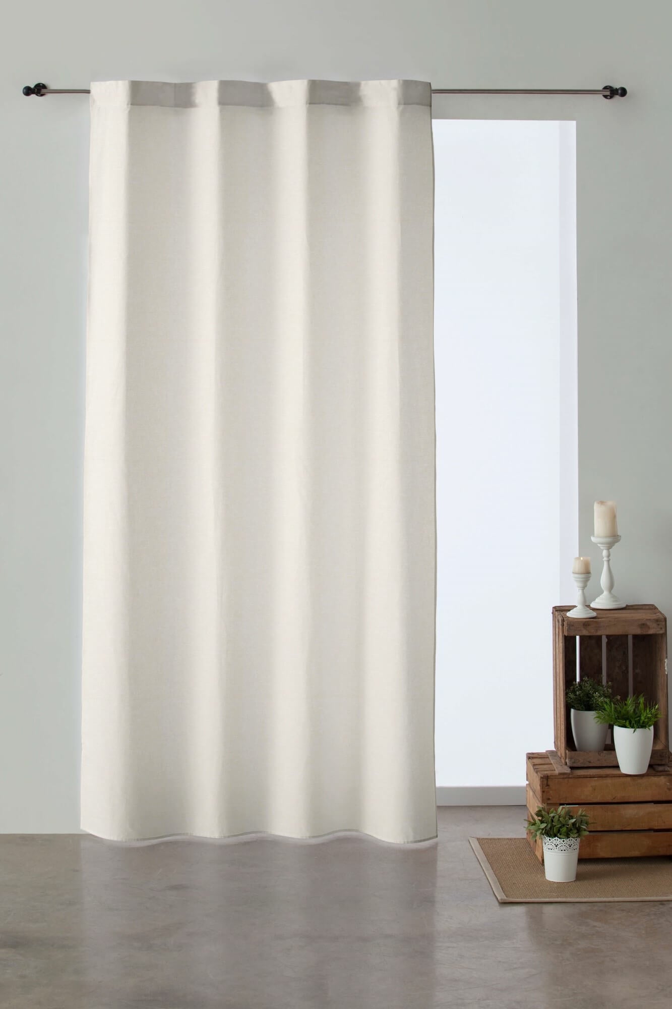 Cortina dobladillo visillo C/69 Blanco 140x260 cm 0