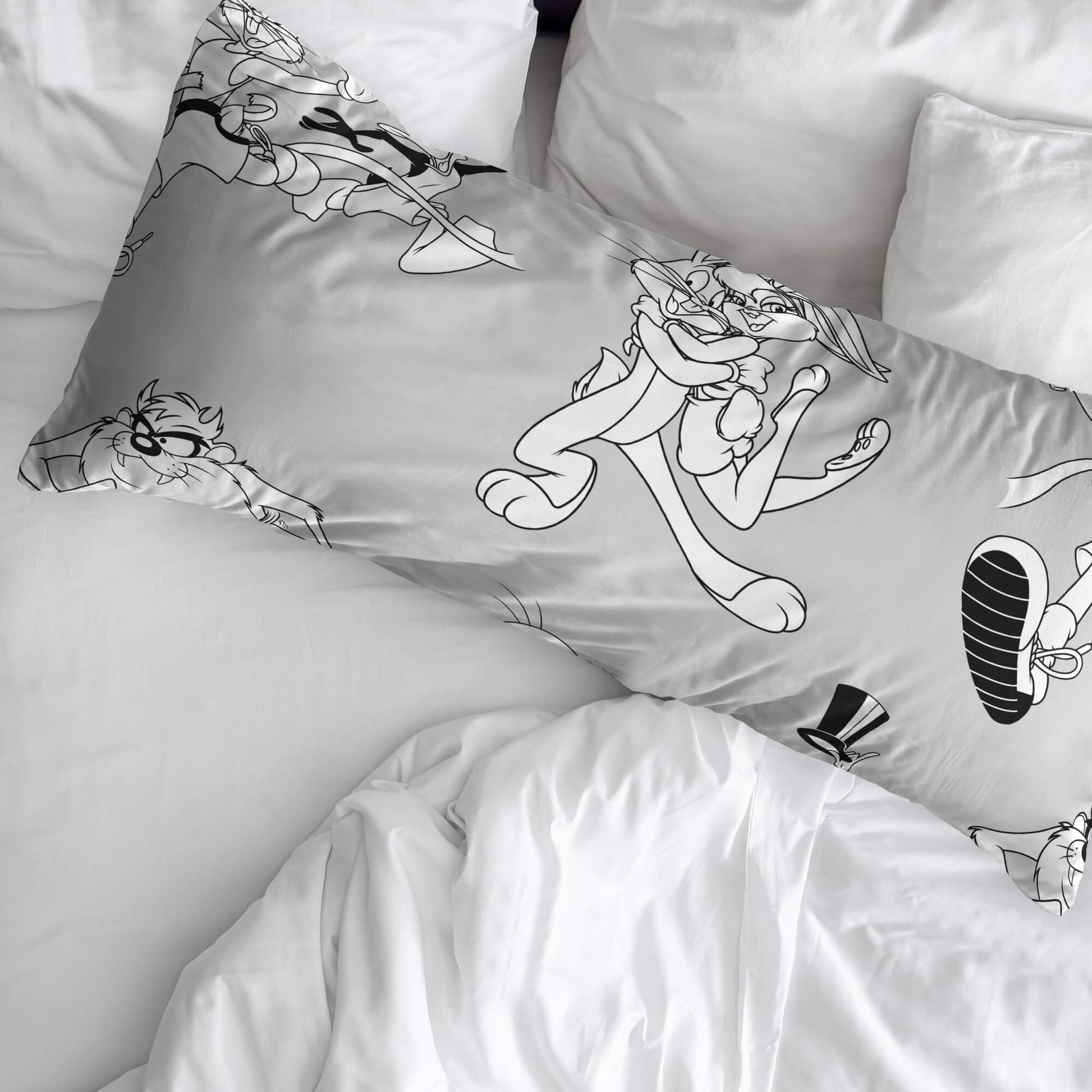 Funda de almohada 100% algodón Looney Tunes BN 2