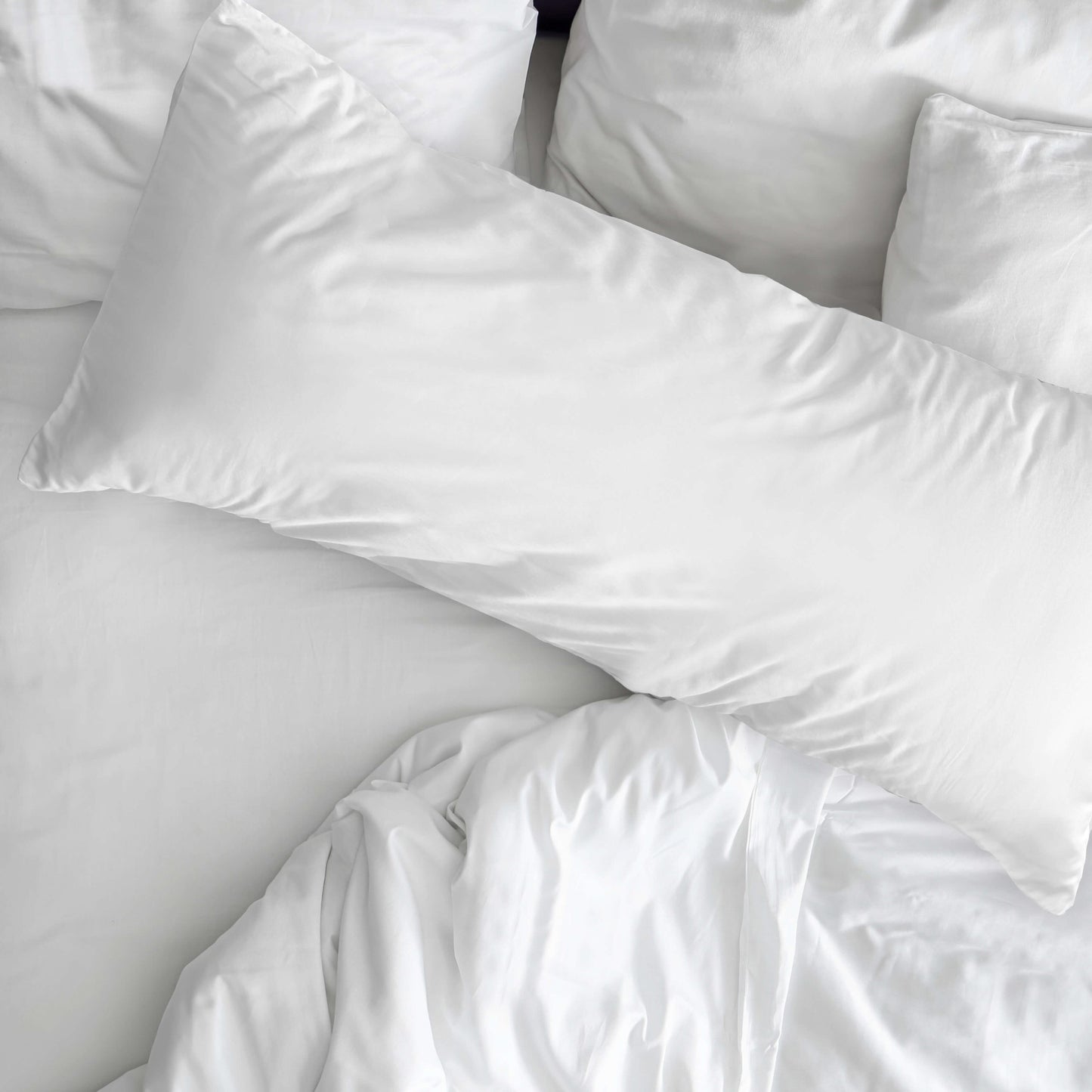 Funda de almohada 100% algodón liso White 2