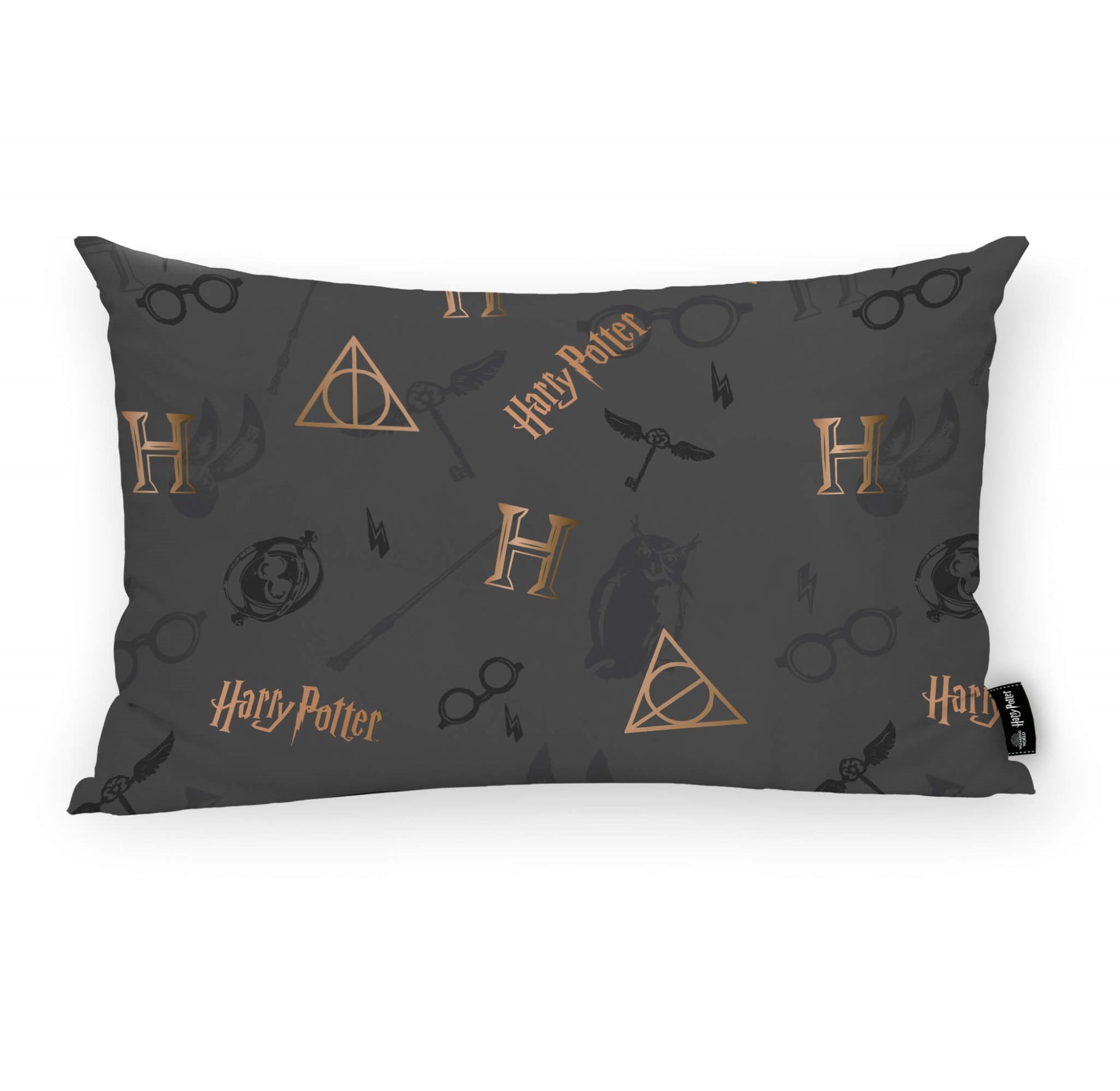 Funda de cojín 100% algodón 30x50cm Deathly Hallows C 0