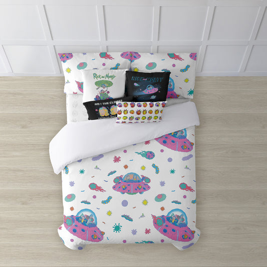 Duvet cover with buttons 100% cotton Universe Rick And Morty