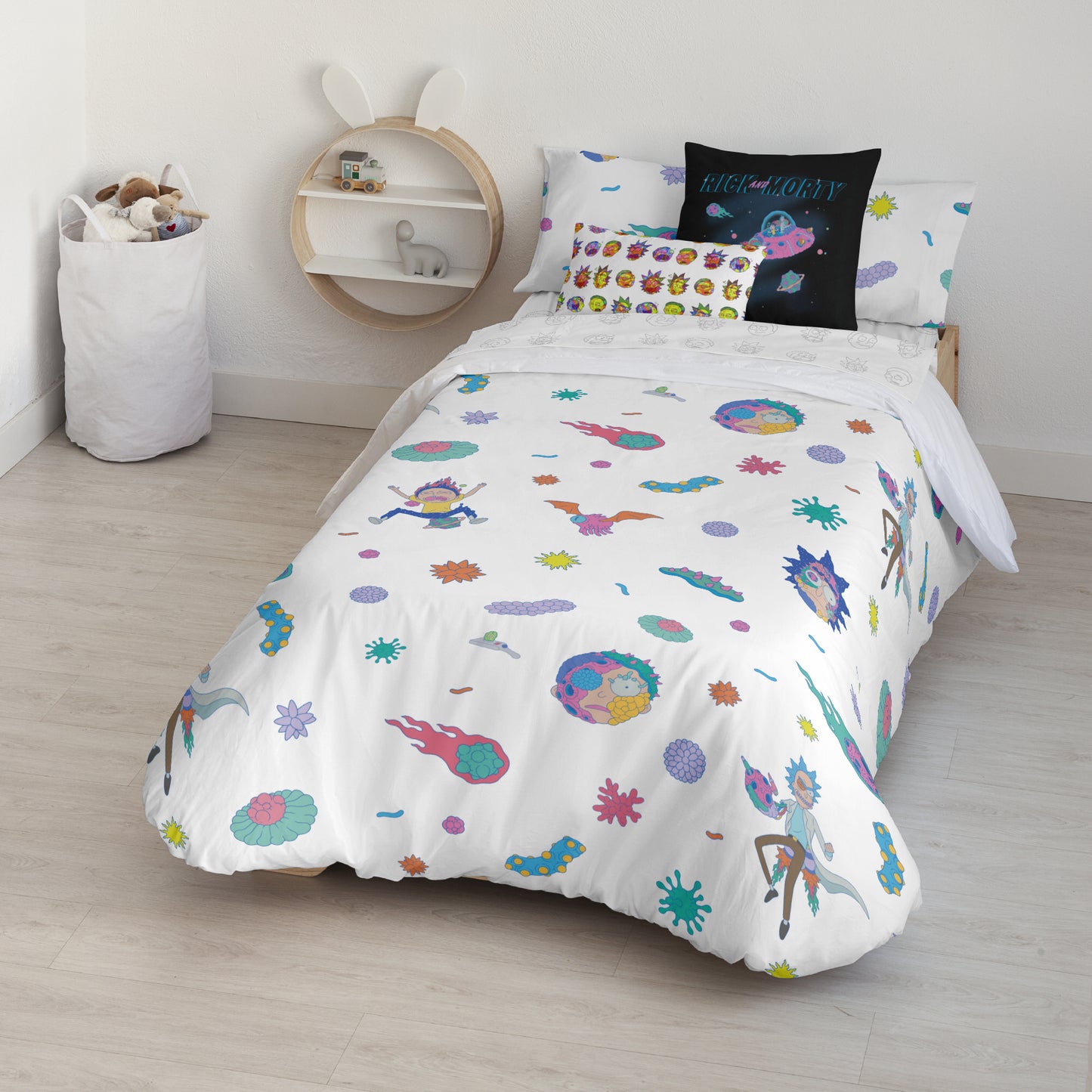 Duvet cover with buttons 100% cotton Wabba Labba