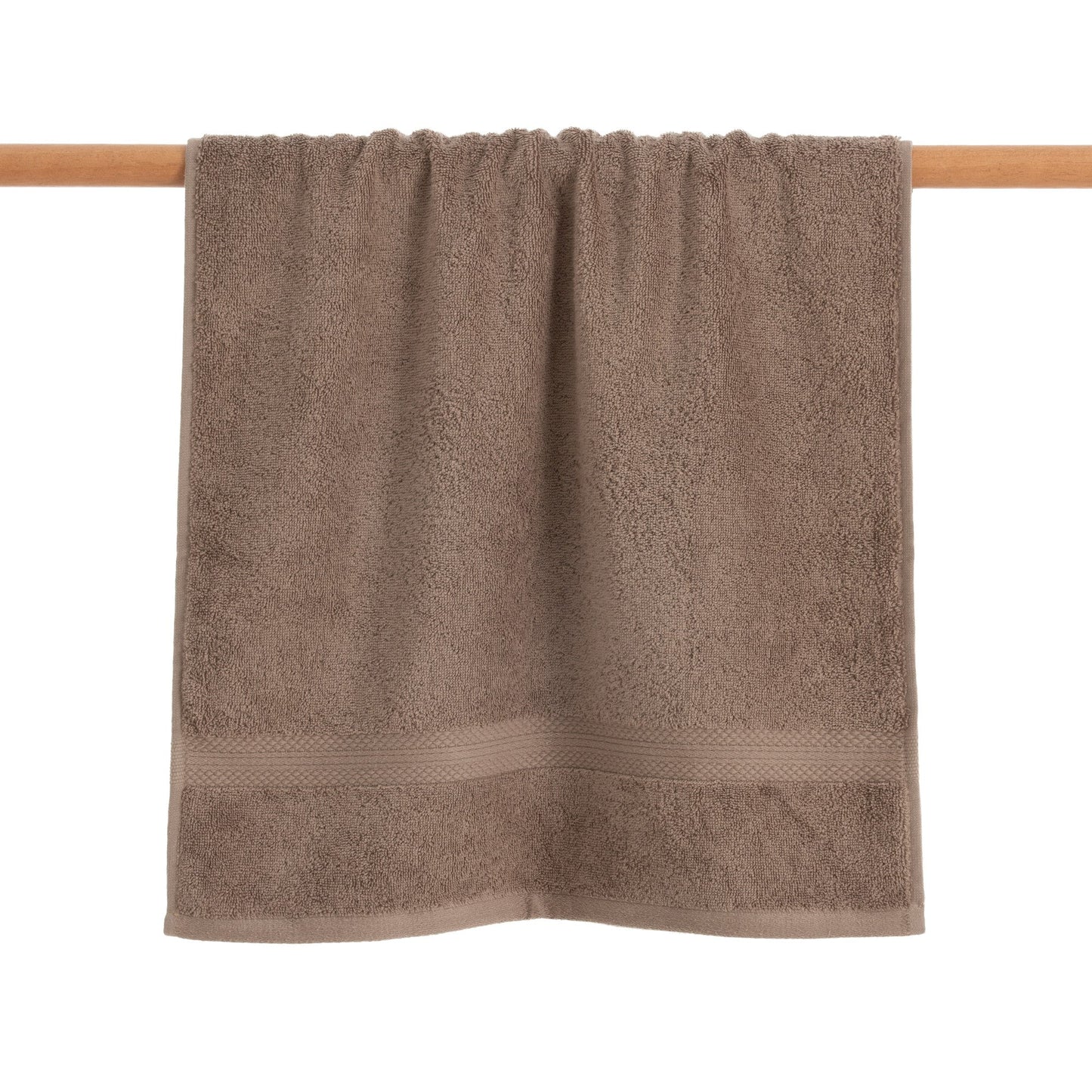 100% combed cotton towel 650 gr. taupe