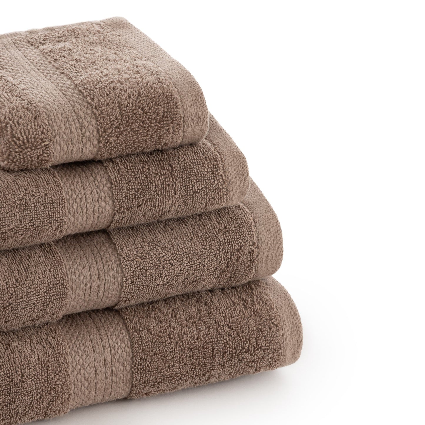 100% combed cotton towel 650 gr. taupe