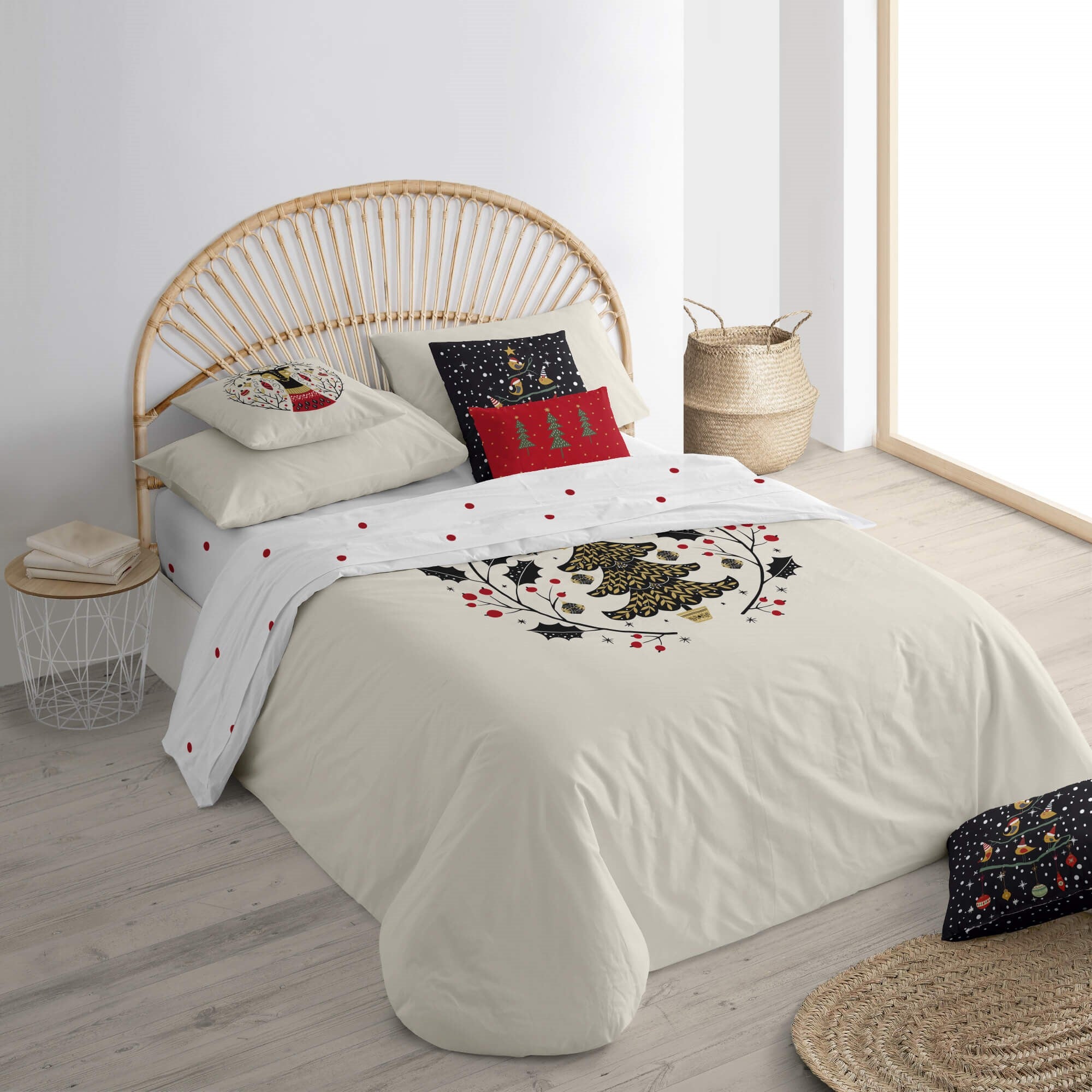 Housse de couette à clics 100% coton Laponia 1