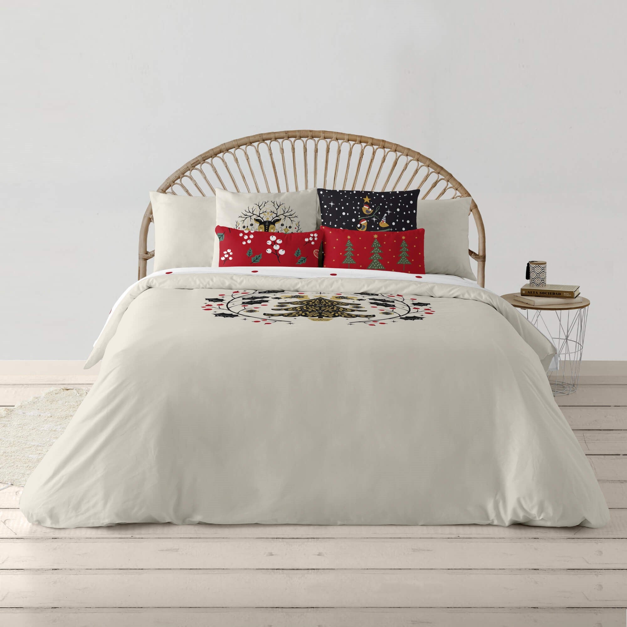 Housse de couette à clics 100% coton Laponia 1