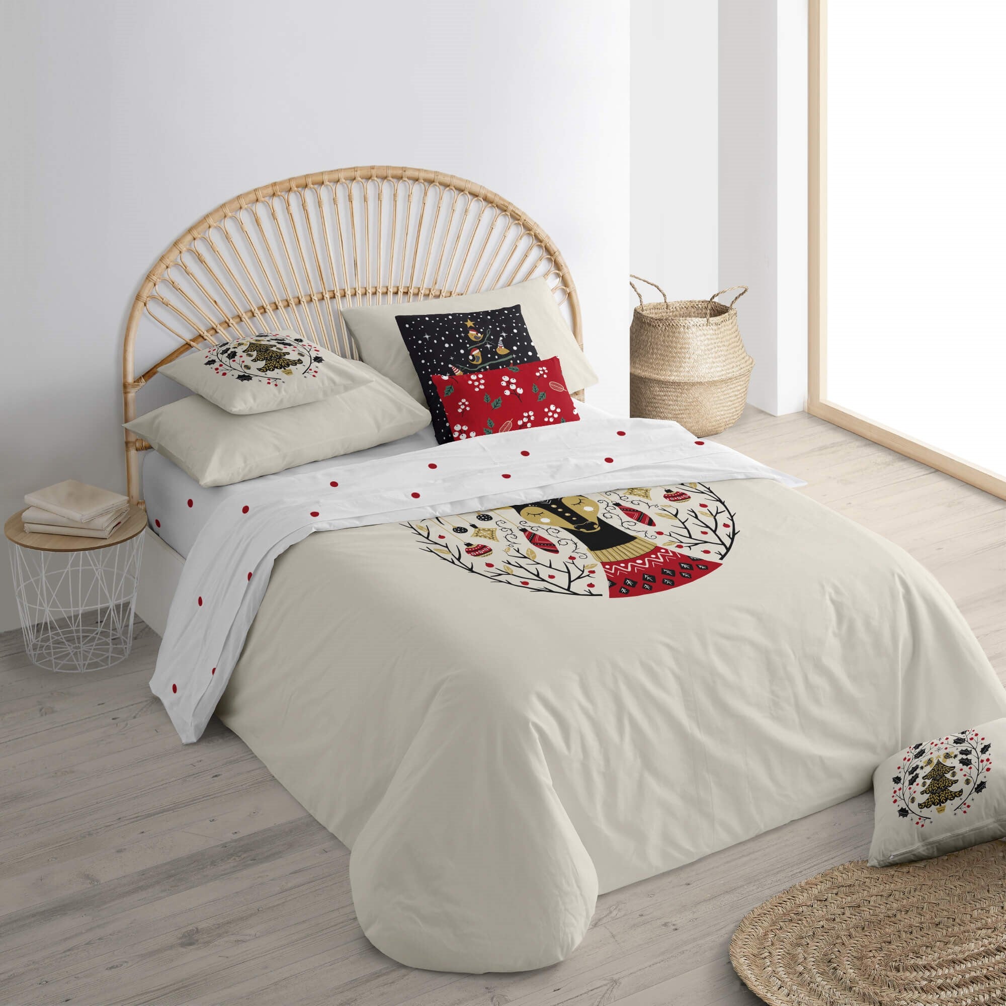 Duvet cover with clicks 100% cotton Laponia 2