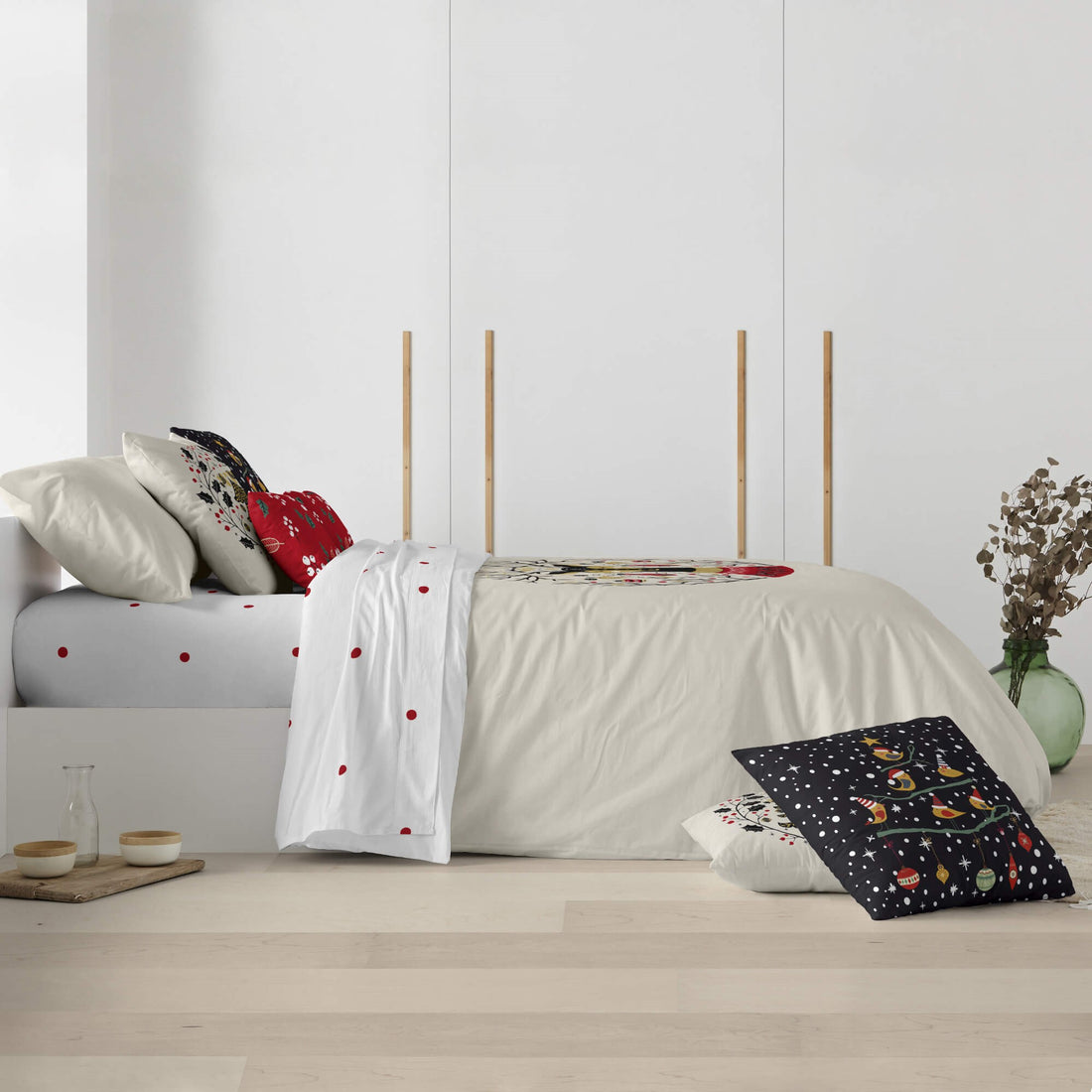 Duvet cover with clicks 100% cotton Laponia 2