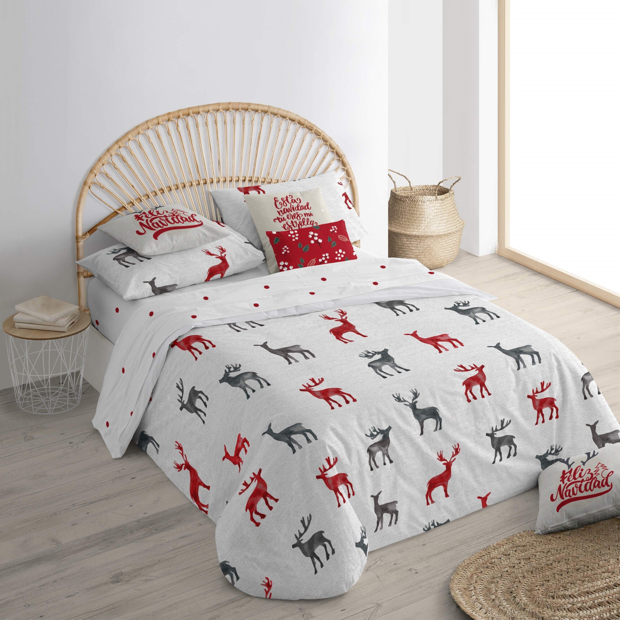 Housse de couette à clics 100% coton Laponia 11