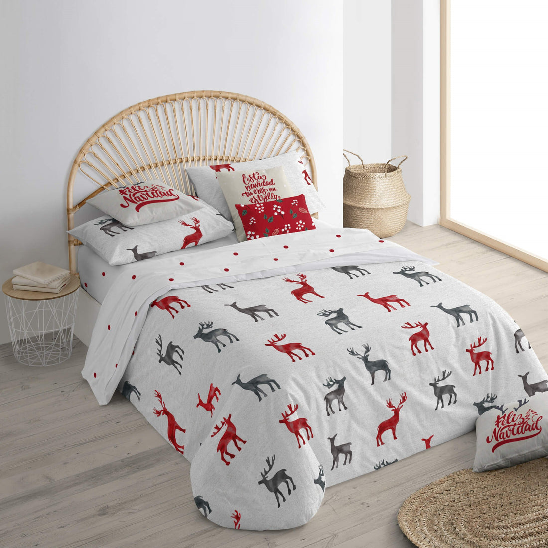 Housse de couette à clics 100% coton Laponia 11