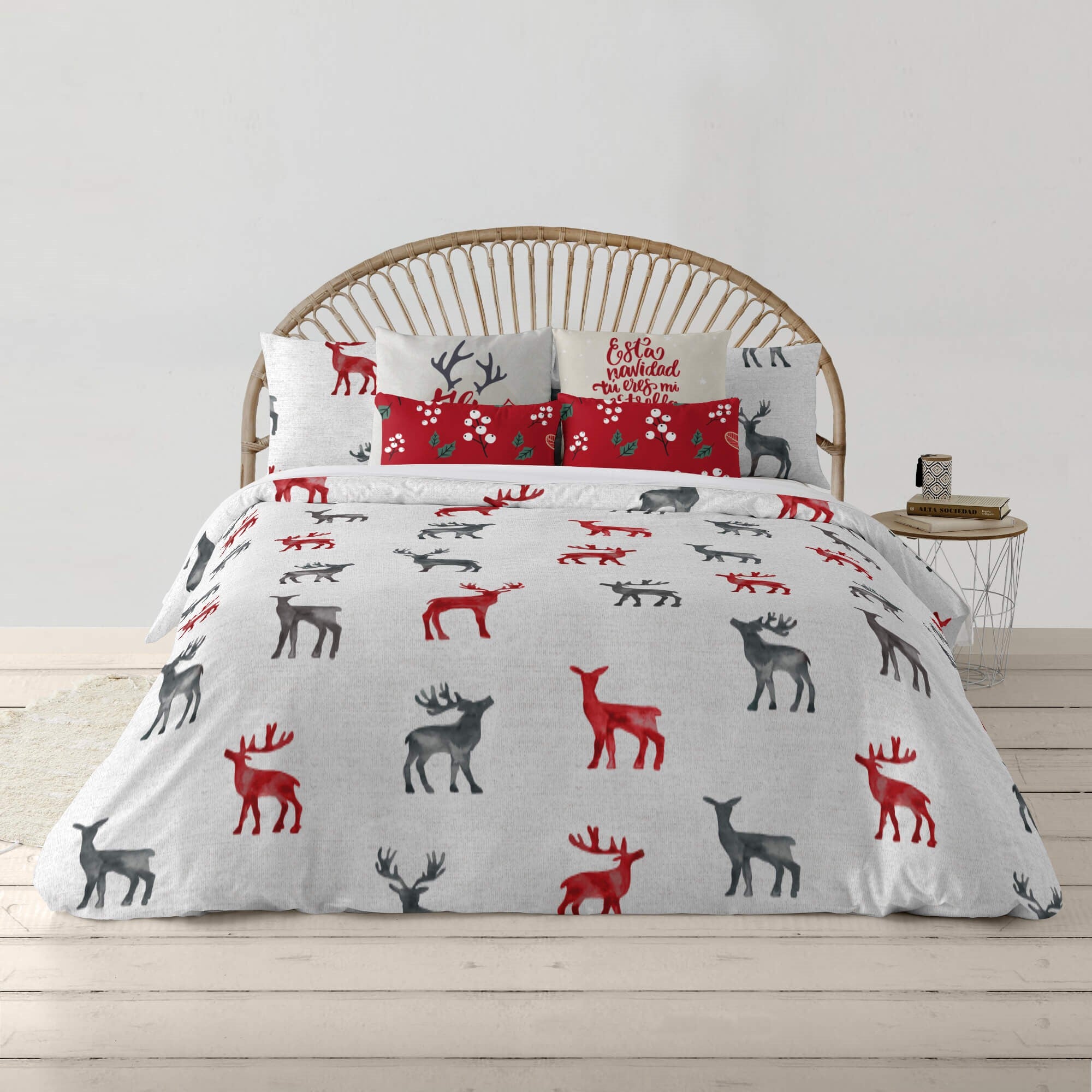 Housse de couette à clics 100% coton Laponia 11