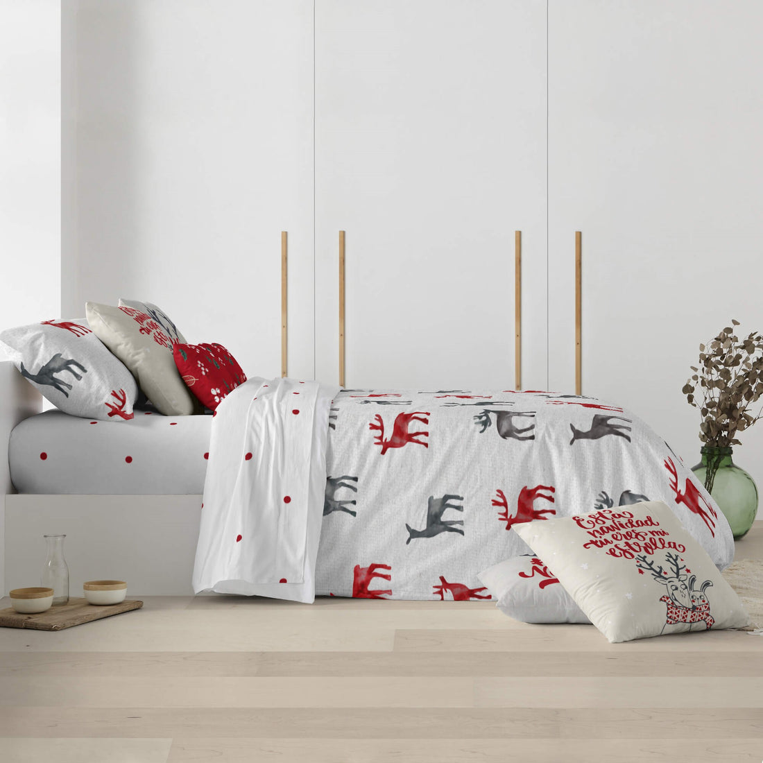 Housse de couette à clics 100% coton Laponia 11