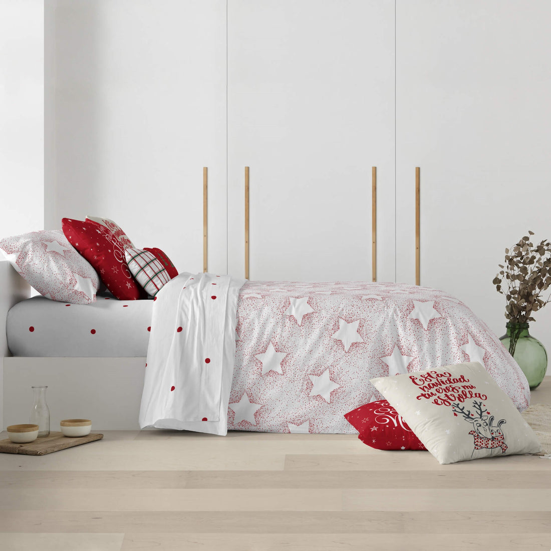 Housse de couette à clics 100% coton Laponia 15
