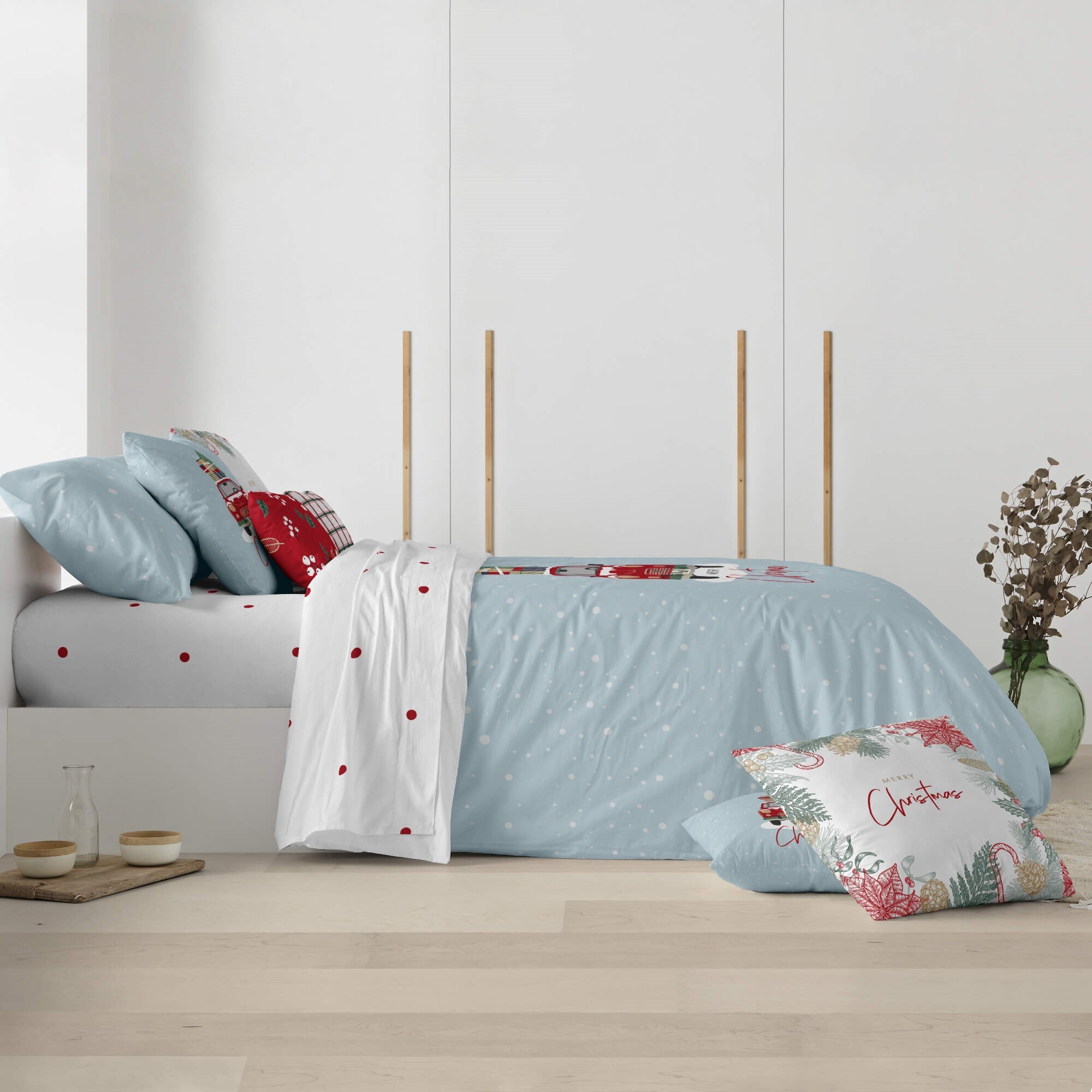 Housse de couette à clics 100% coton Laponia 22