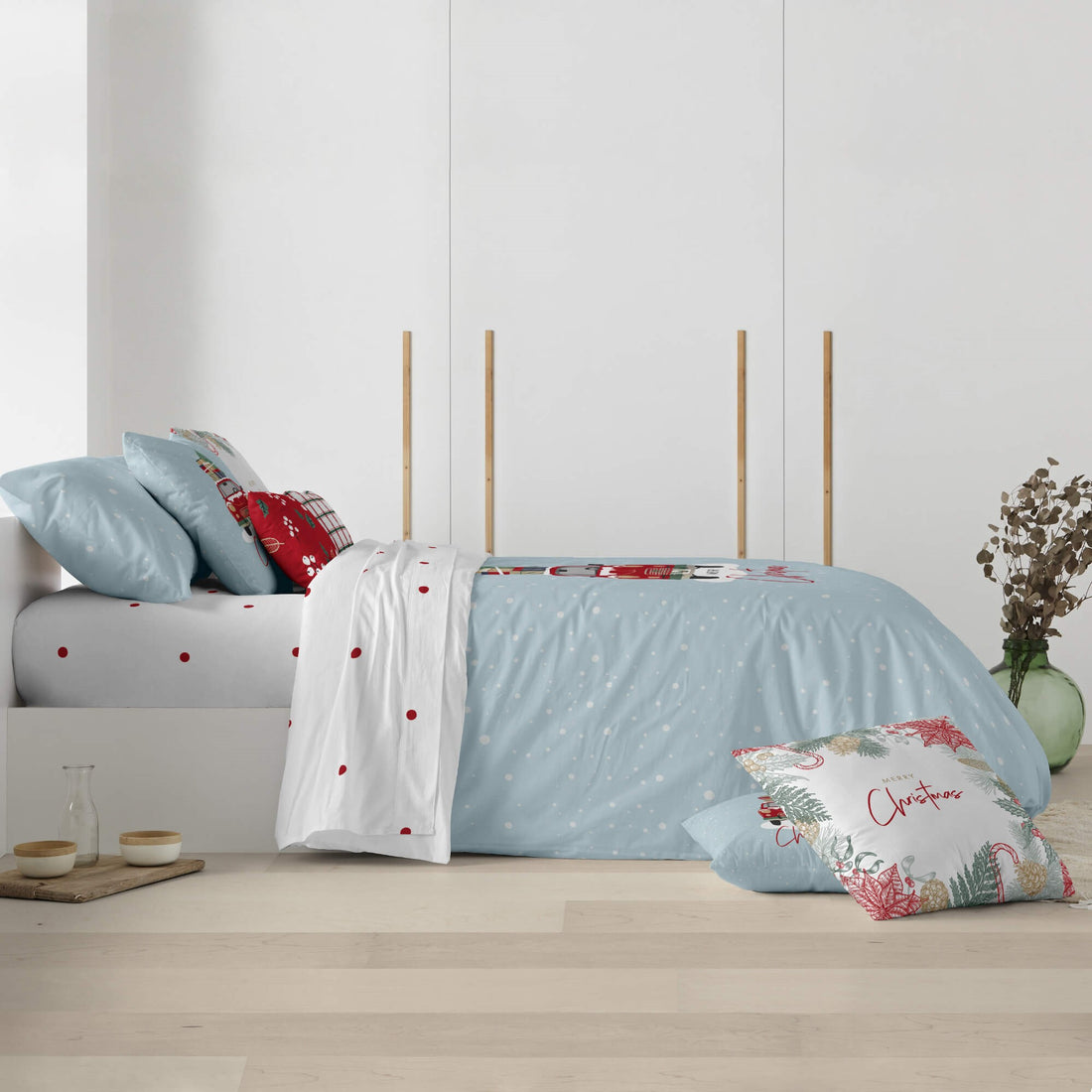 Housse de couette à clics 100% coton Laponia 22
