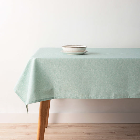 Bacoli jacquard stain-resistant tablecloth 000-068 Turquoise