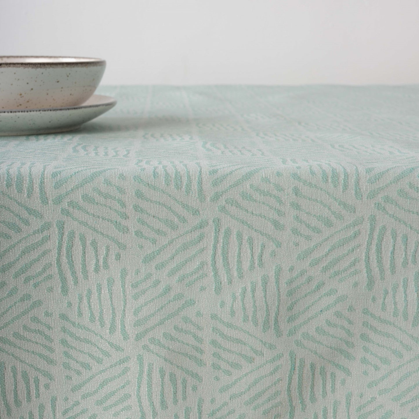 Nappe antitache jacquard Bacoli 31990C Turquoise