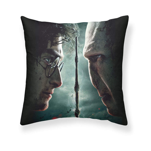 Taie d'oreiller en microsatin Harry VS Voldemort A 65x65 cm