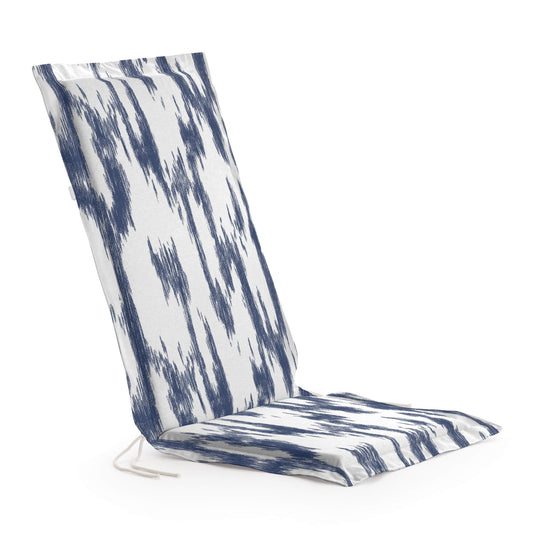 Coussin pour chaise de jardin modèle Mahon Bleu 48x100x5 cm