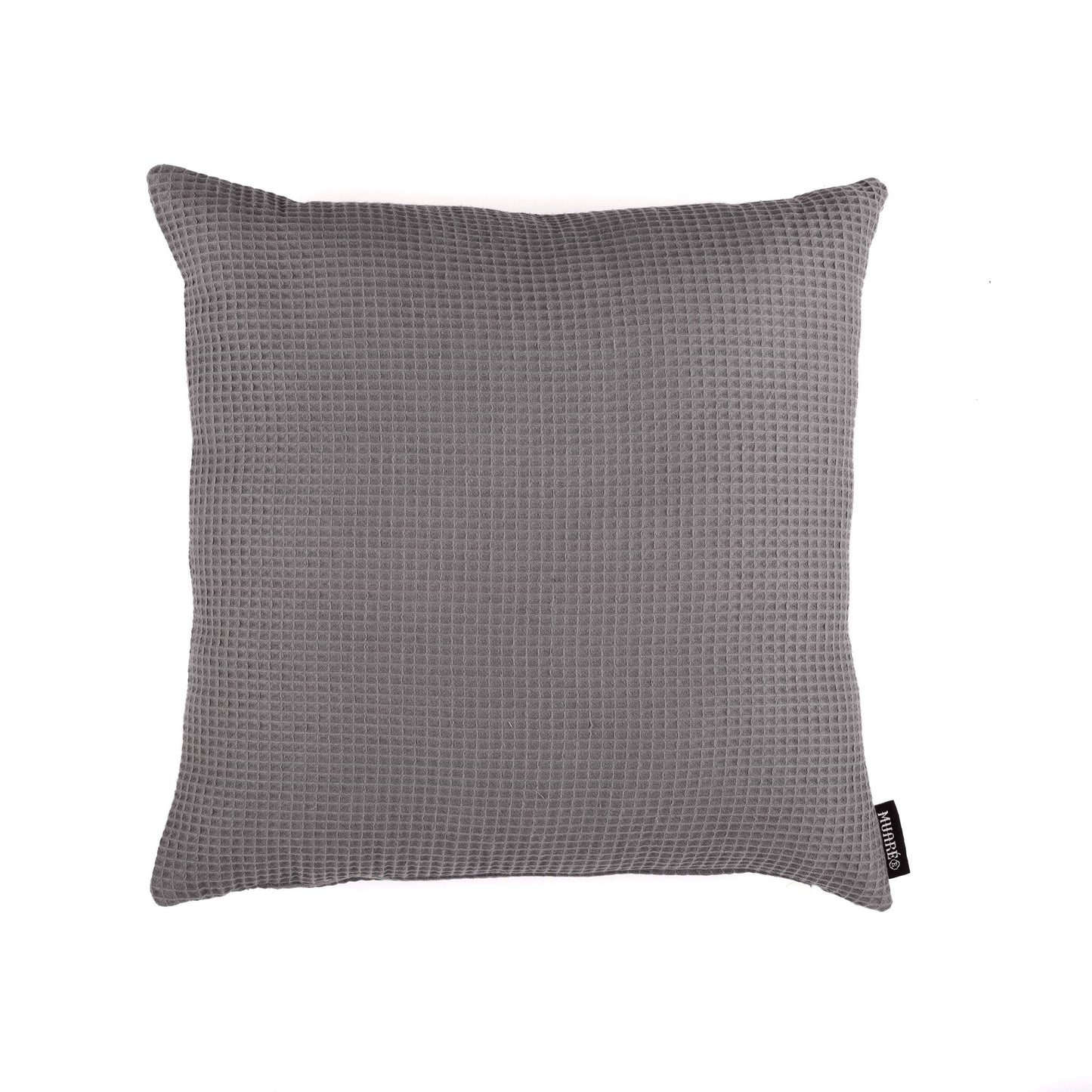 Housse de coussin Gaufre Titane 50x50 cm