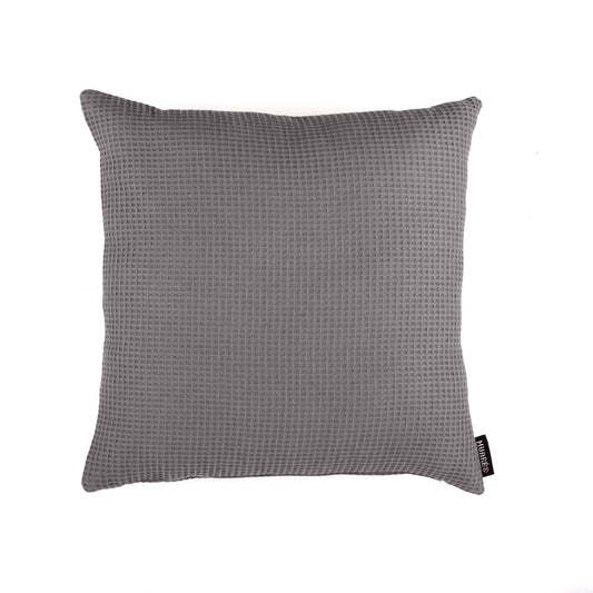 Waffle Titanium cushion cover 50x50 cm